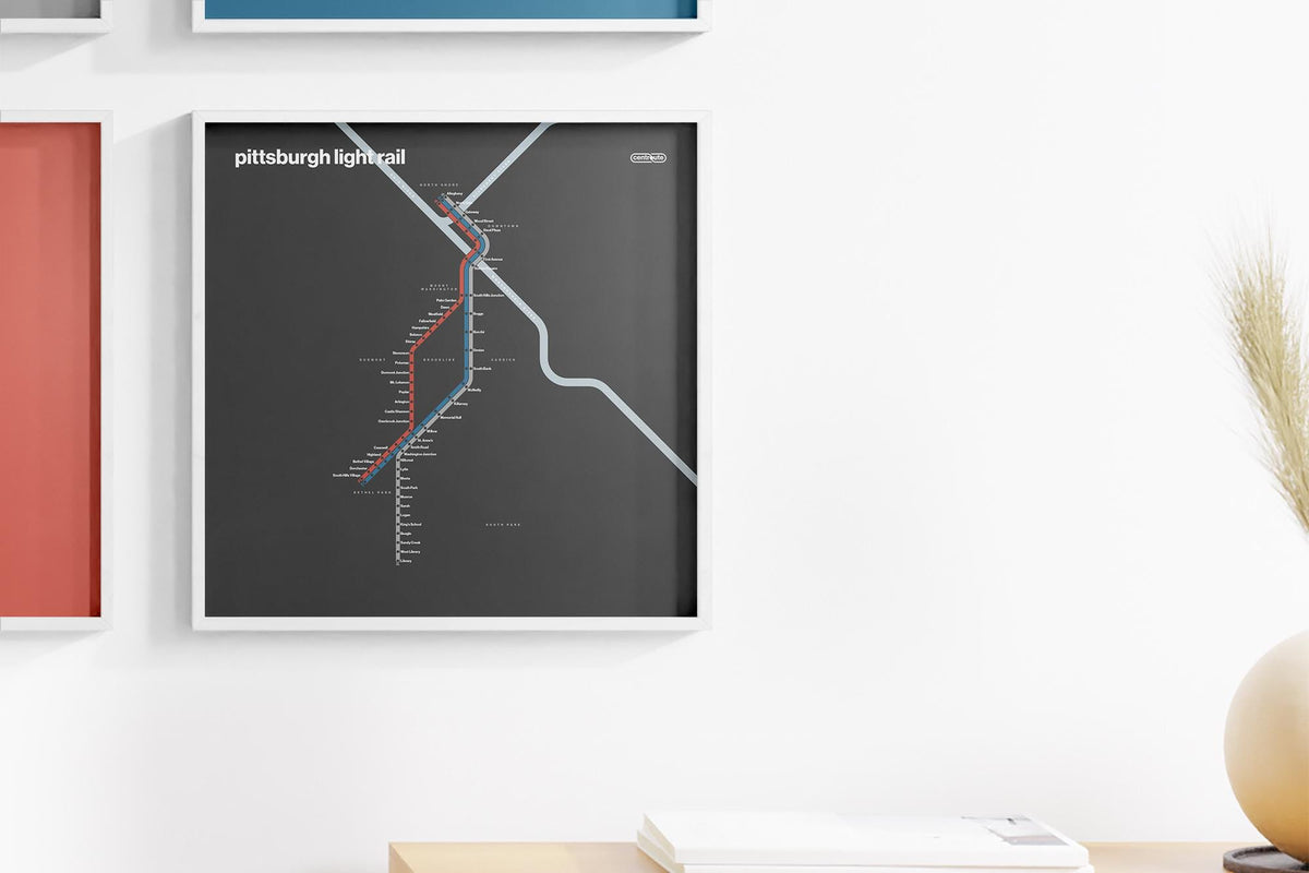Pittsburgh Light Rail – Dark Mode