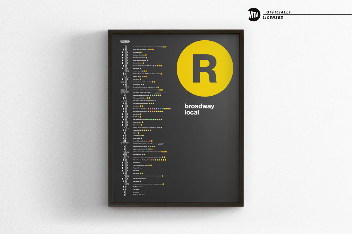 R Train Platform Print – NYC Subway