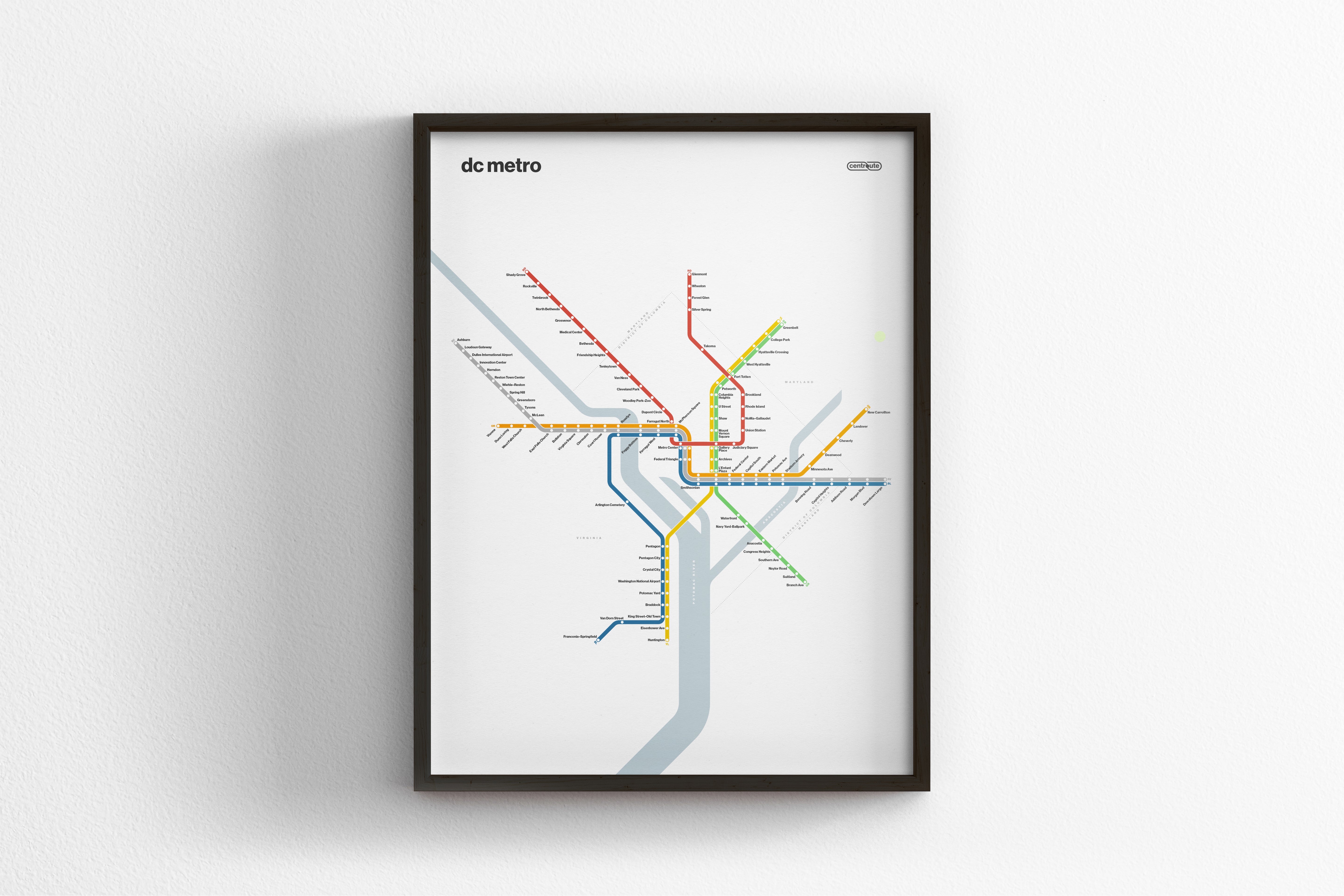 DC Metro / Light Mode Map