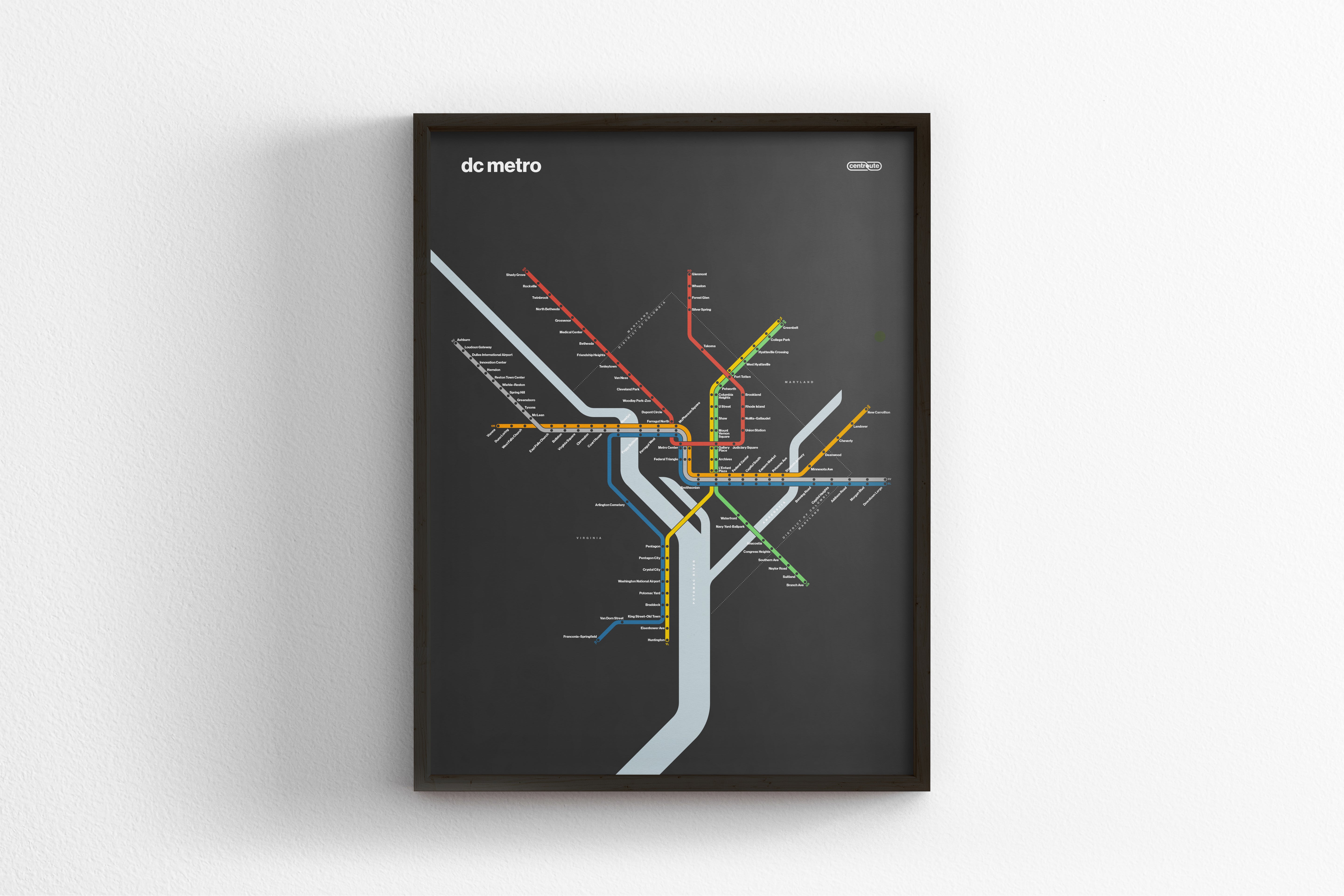 DC Metro / Dark Mode Map