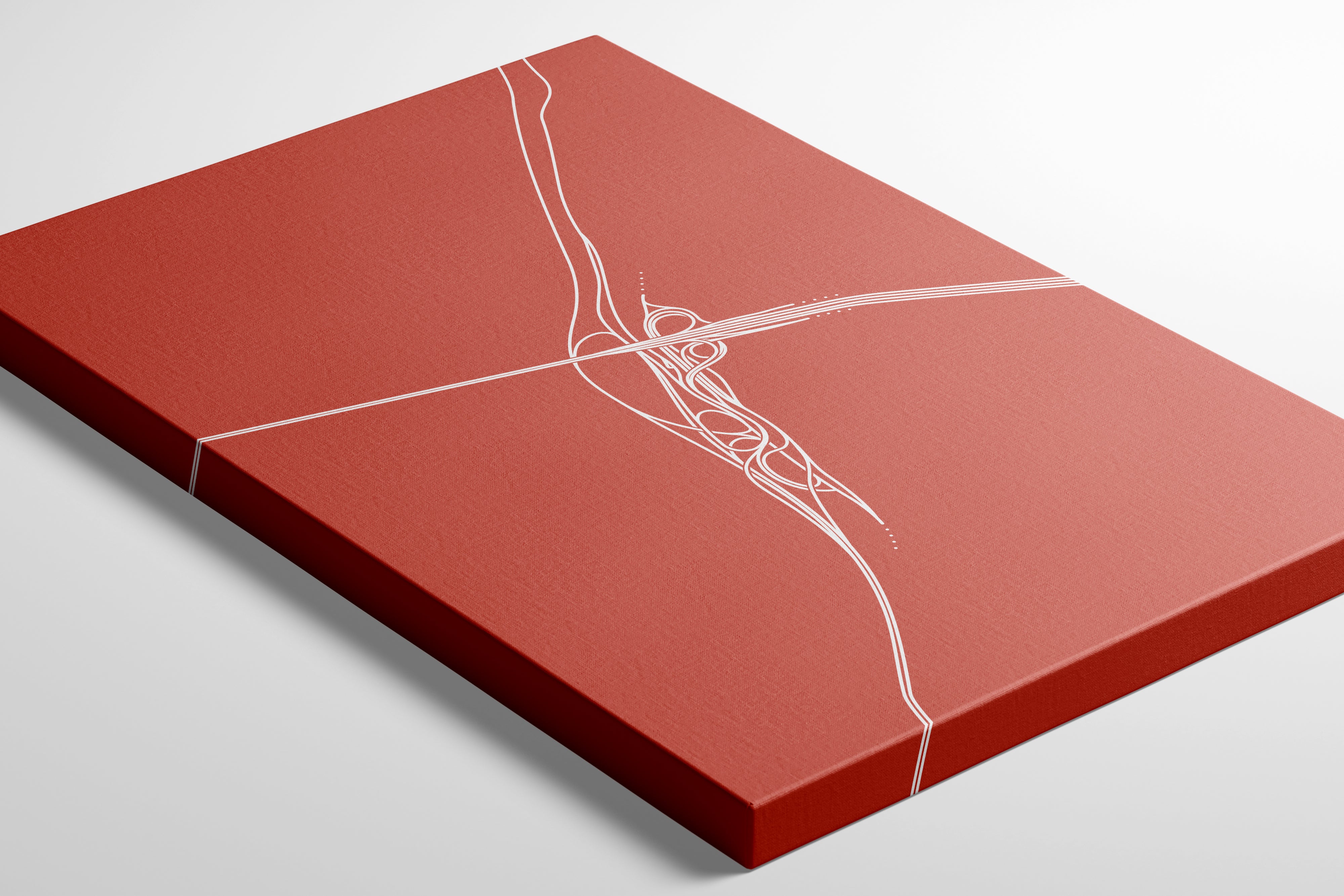 GW Bridge Hudson Parkway / Highway Line Art