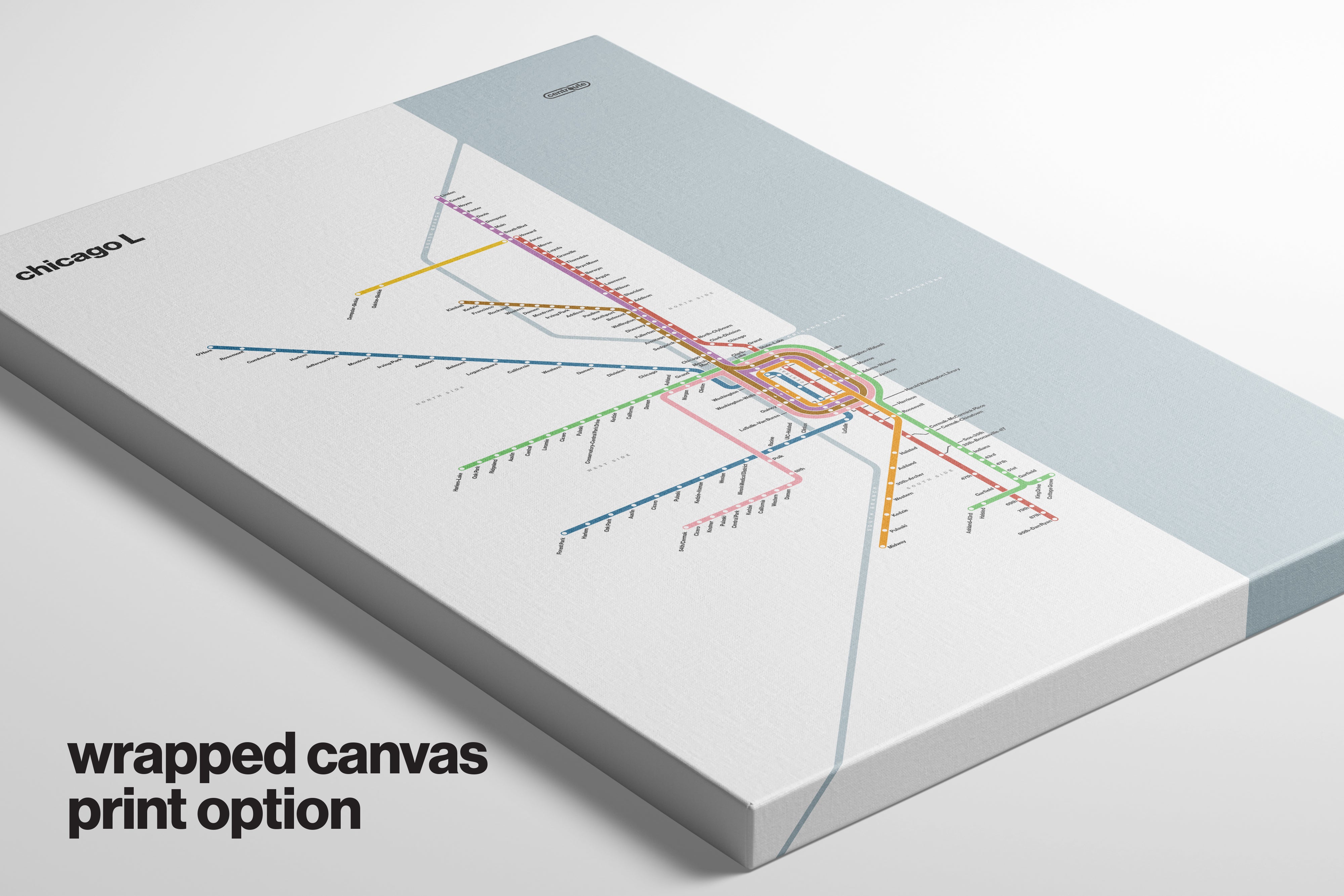 Chicago L / Light Mode System Map