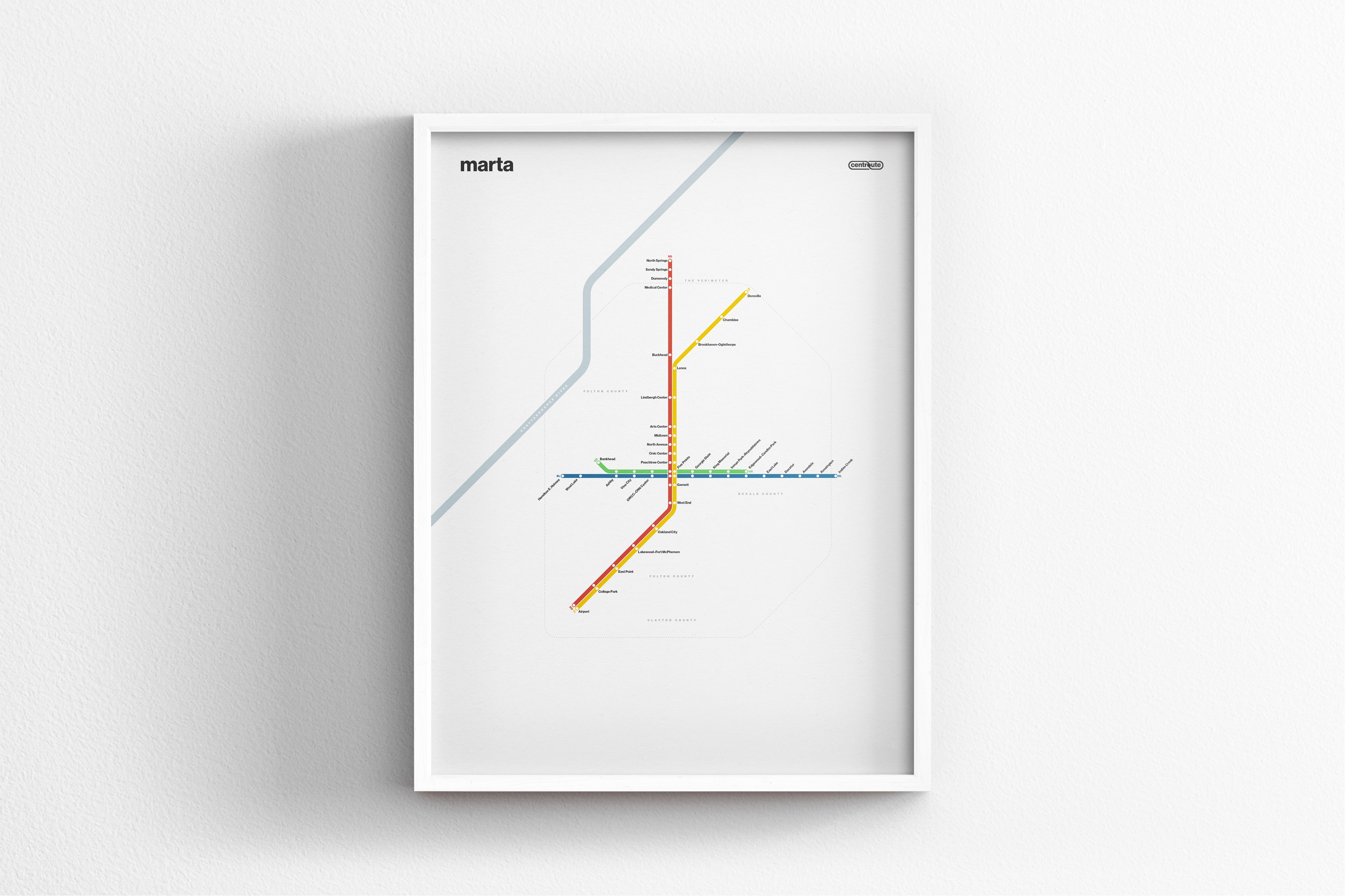 MARTA Rail / Light Mode System Map