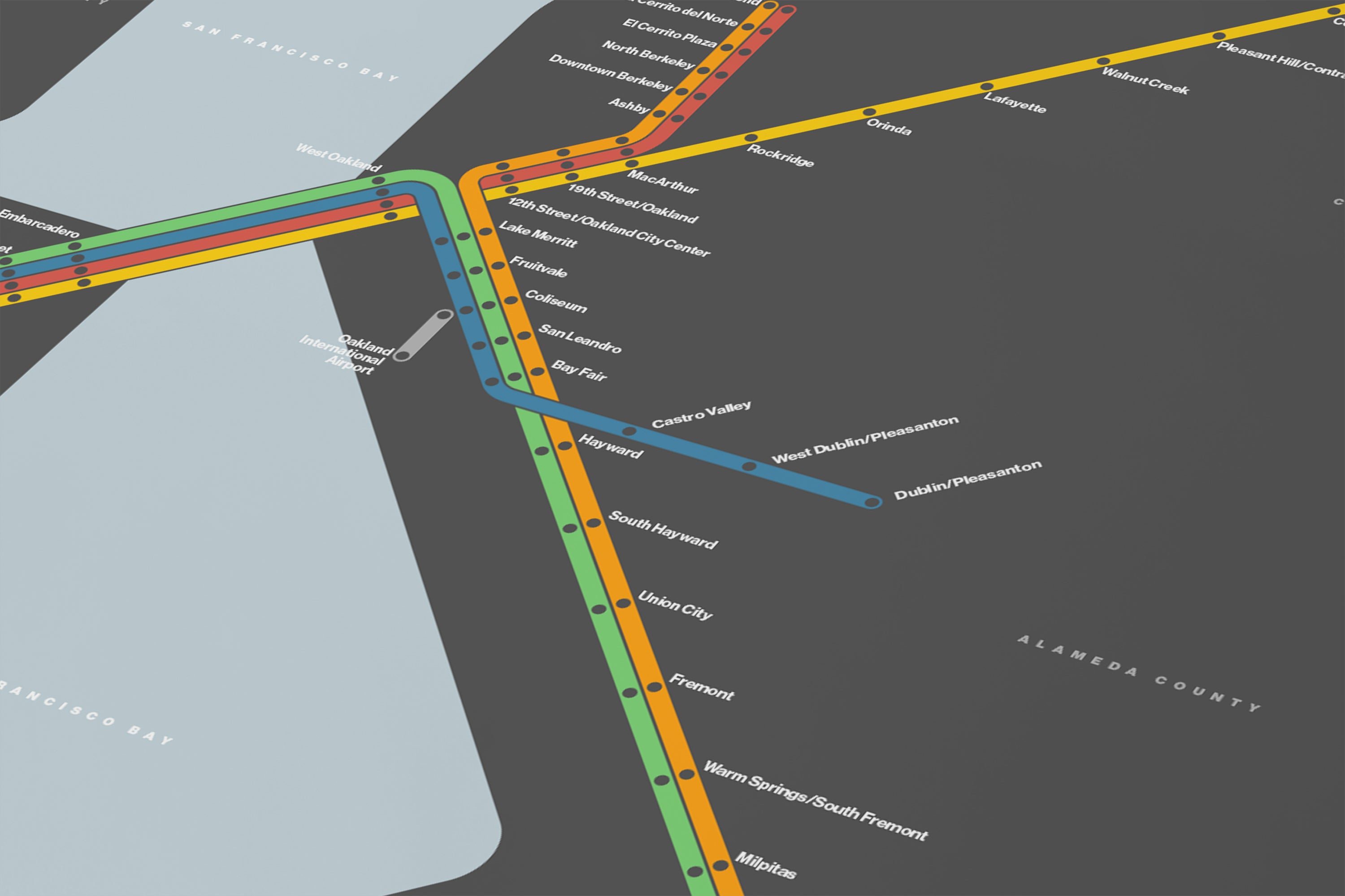 BART / Dark Mode System Map