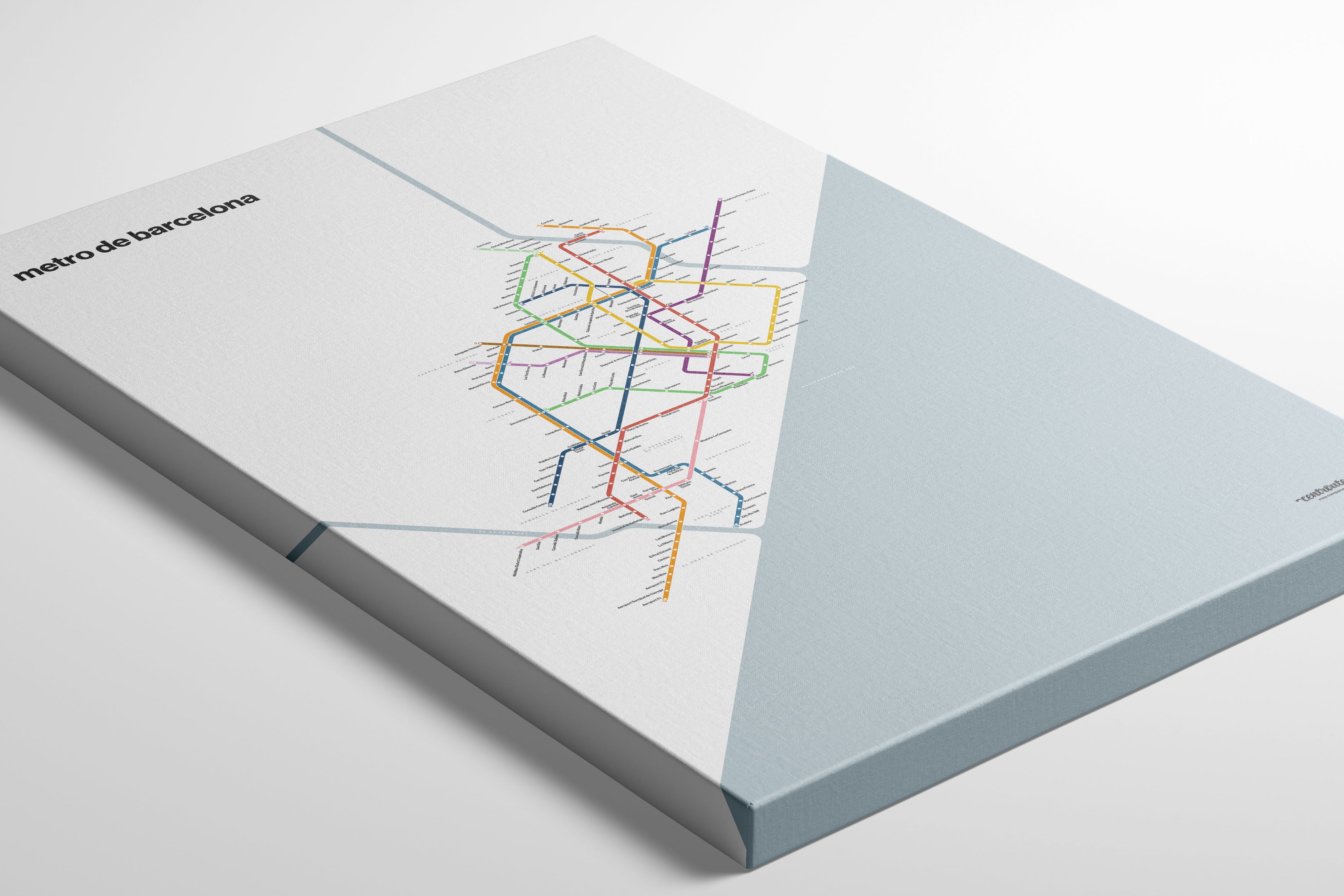 Barcelona Metro / Light Mode System Map