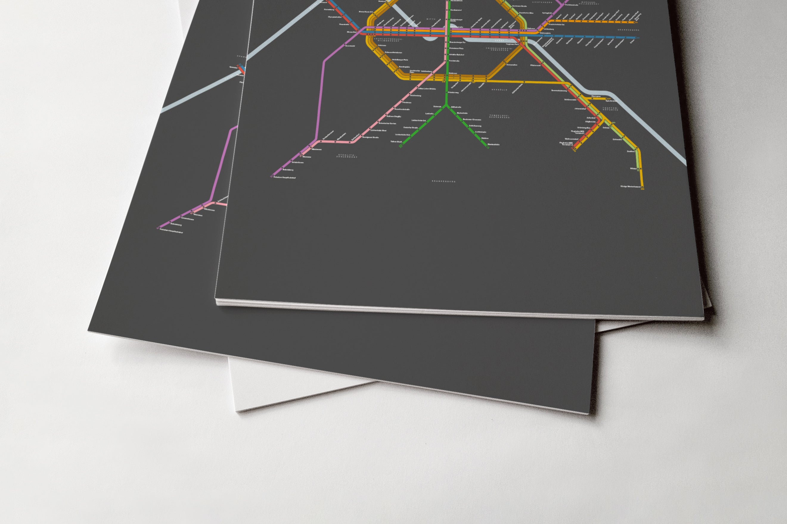Berlin S-Bahn / Dark Mode System Map