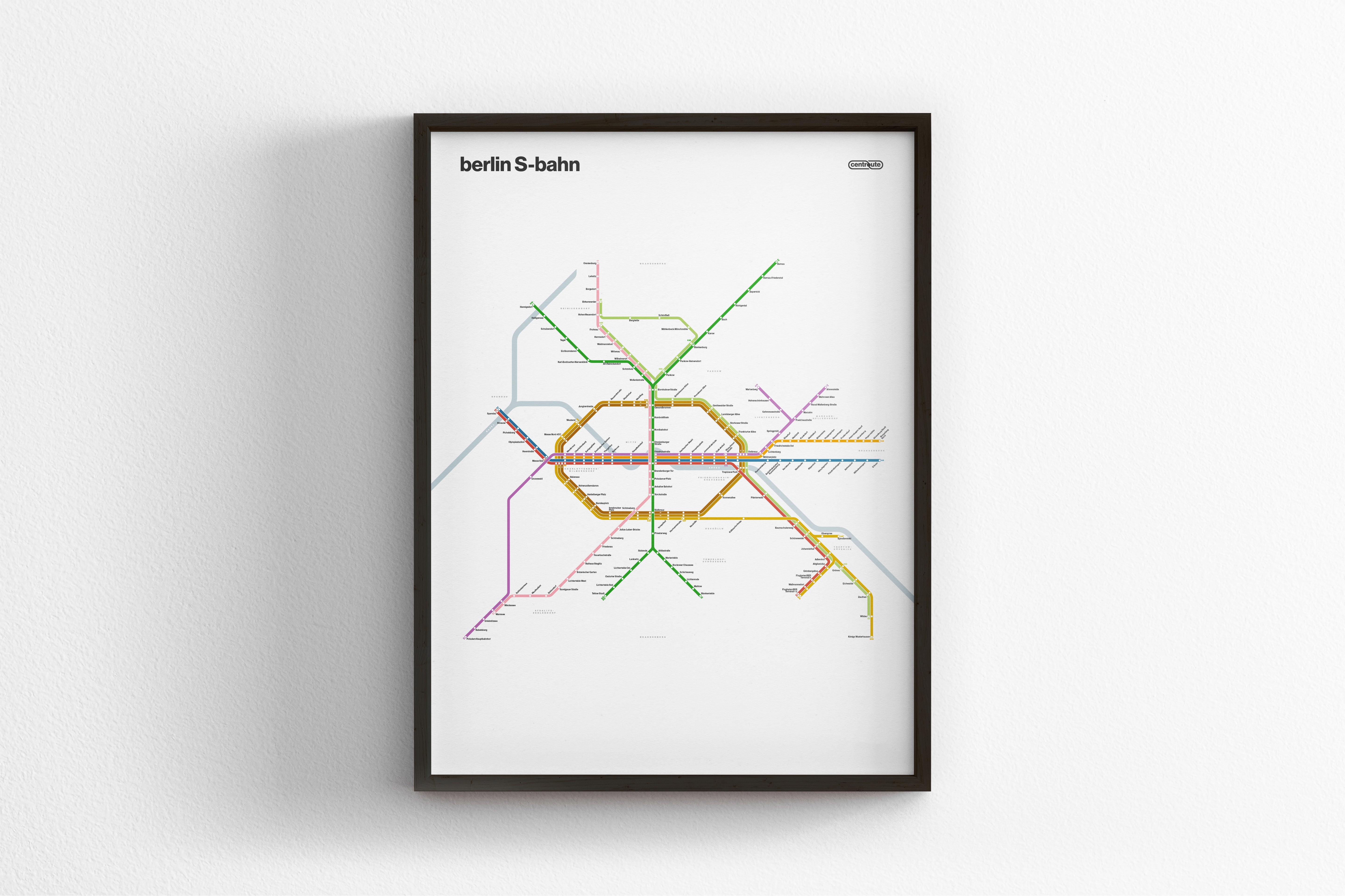 Berlin S-Bahn / Light Mode System Map