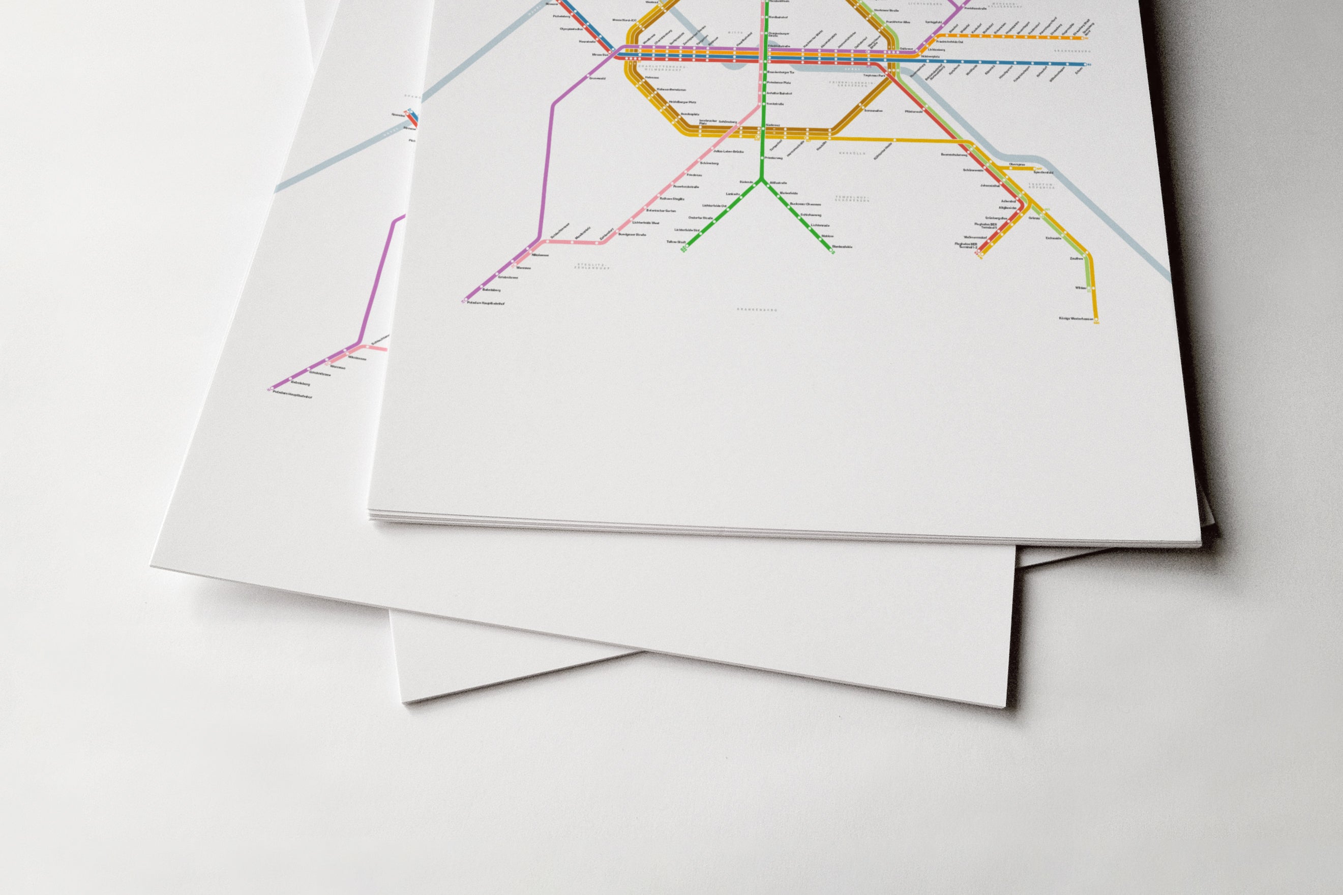 Berlin S-Bahn / Light Mode System Map
