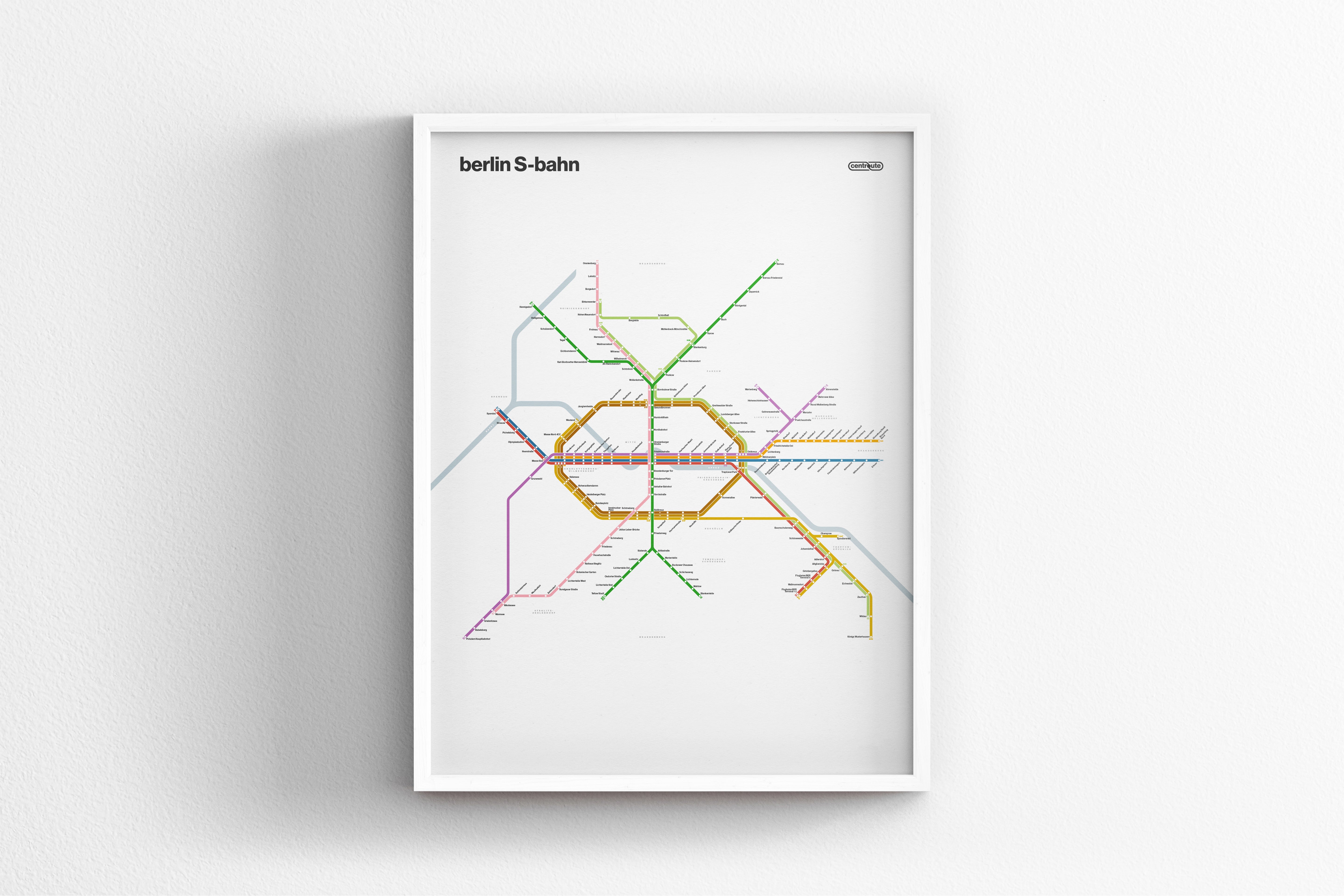 Berlin S-Bahn / Light Mode System Map