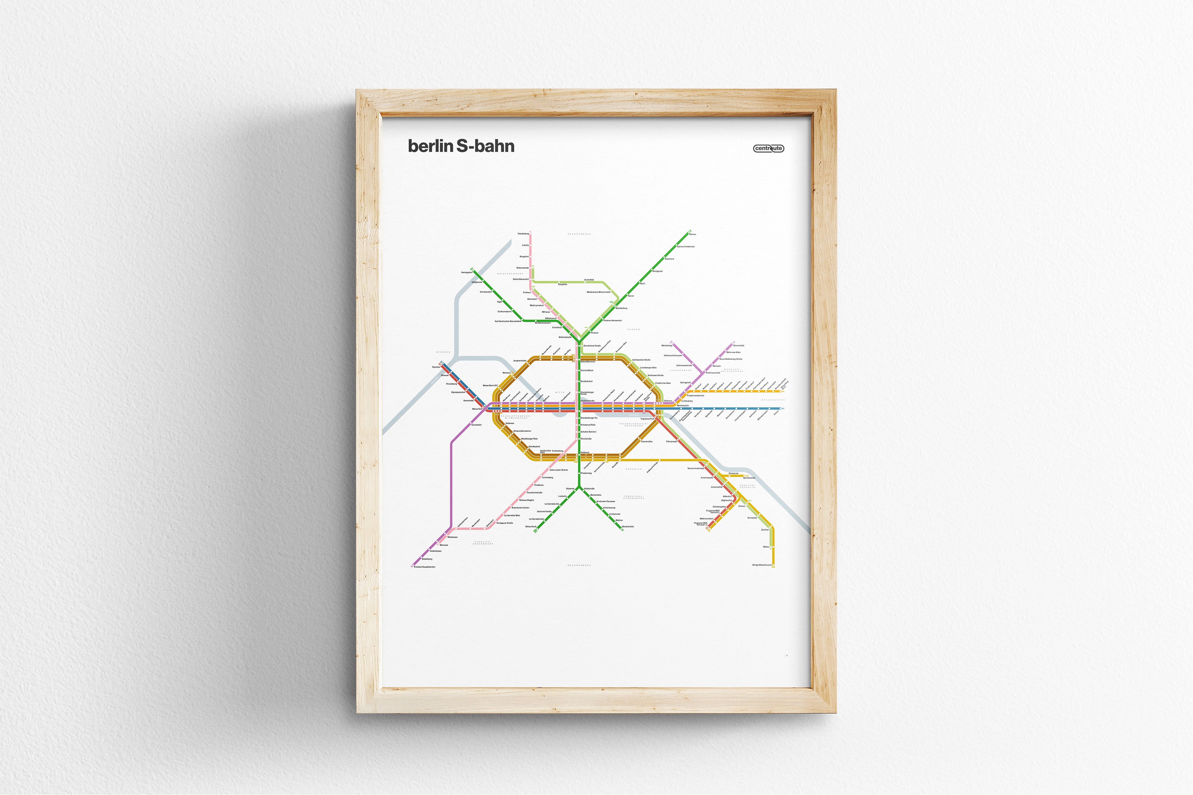 Berlin S-Bahn / Light Mode System Map