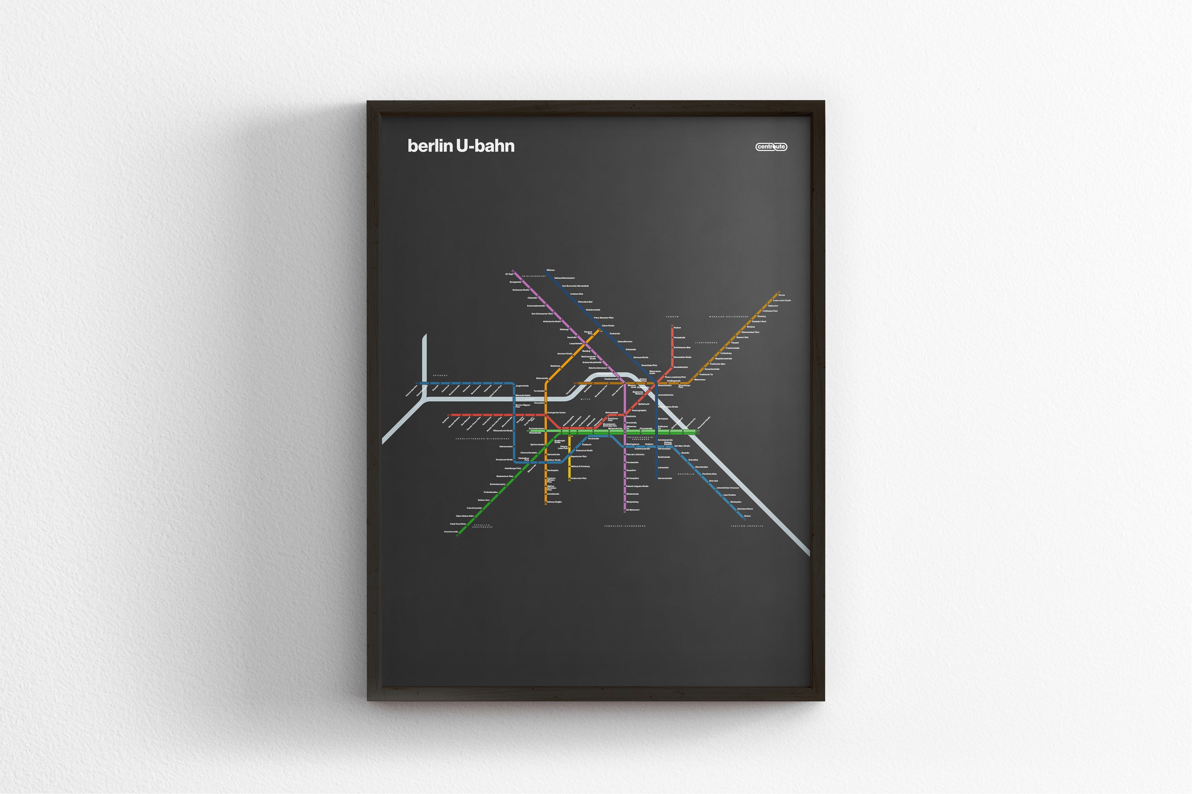 Berlin U-Bahn / Dark Mode System Map