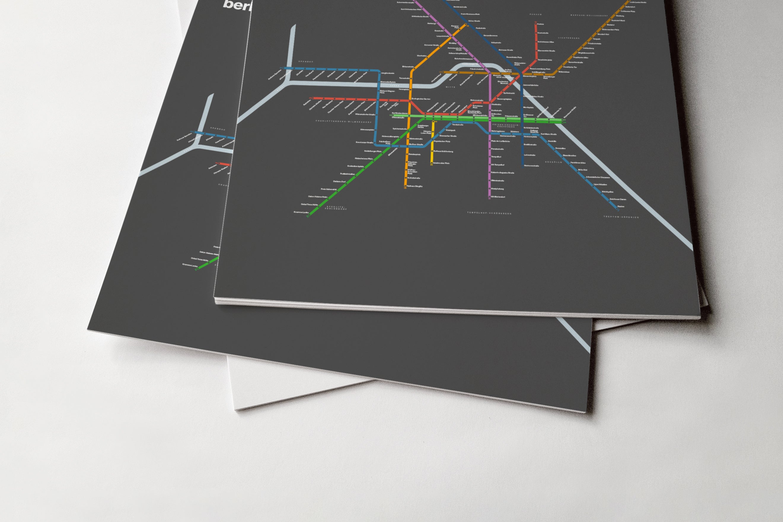 Berlin U-Bahn / Dark Mode System Map