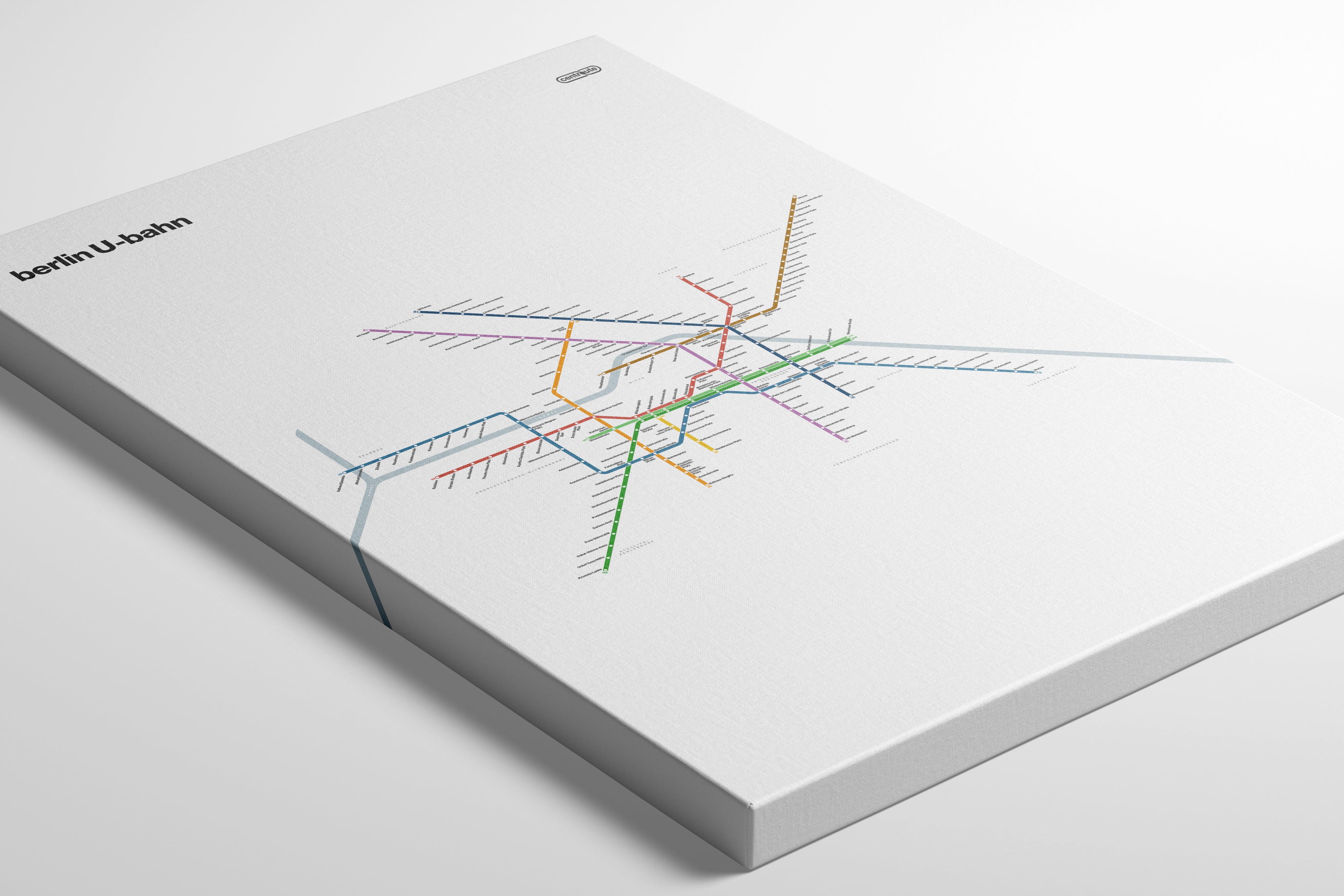 Berlin U-Bahn / Light Mode System Map
