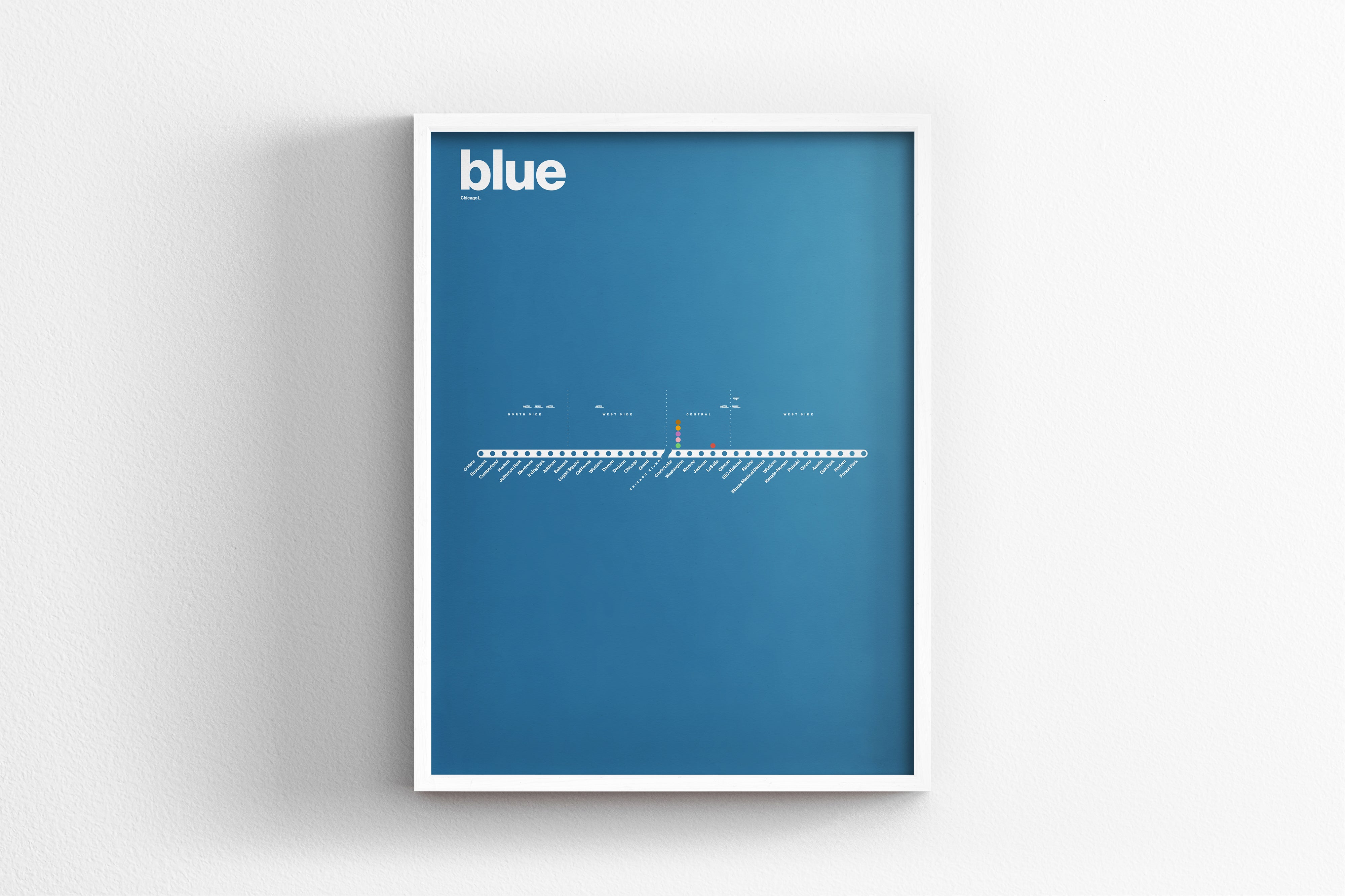 Blue Line Map / Chicago L