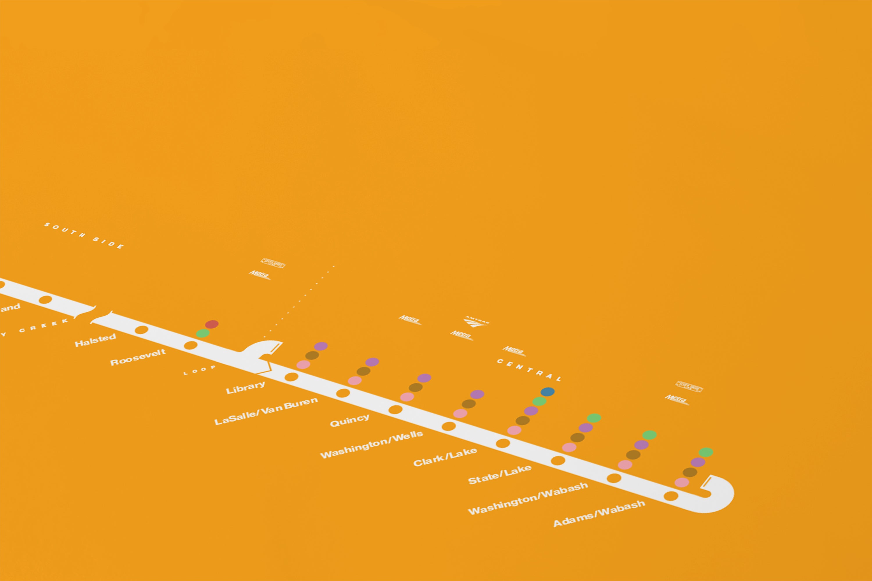 Orange Line Map / Chicago L