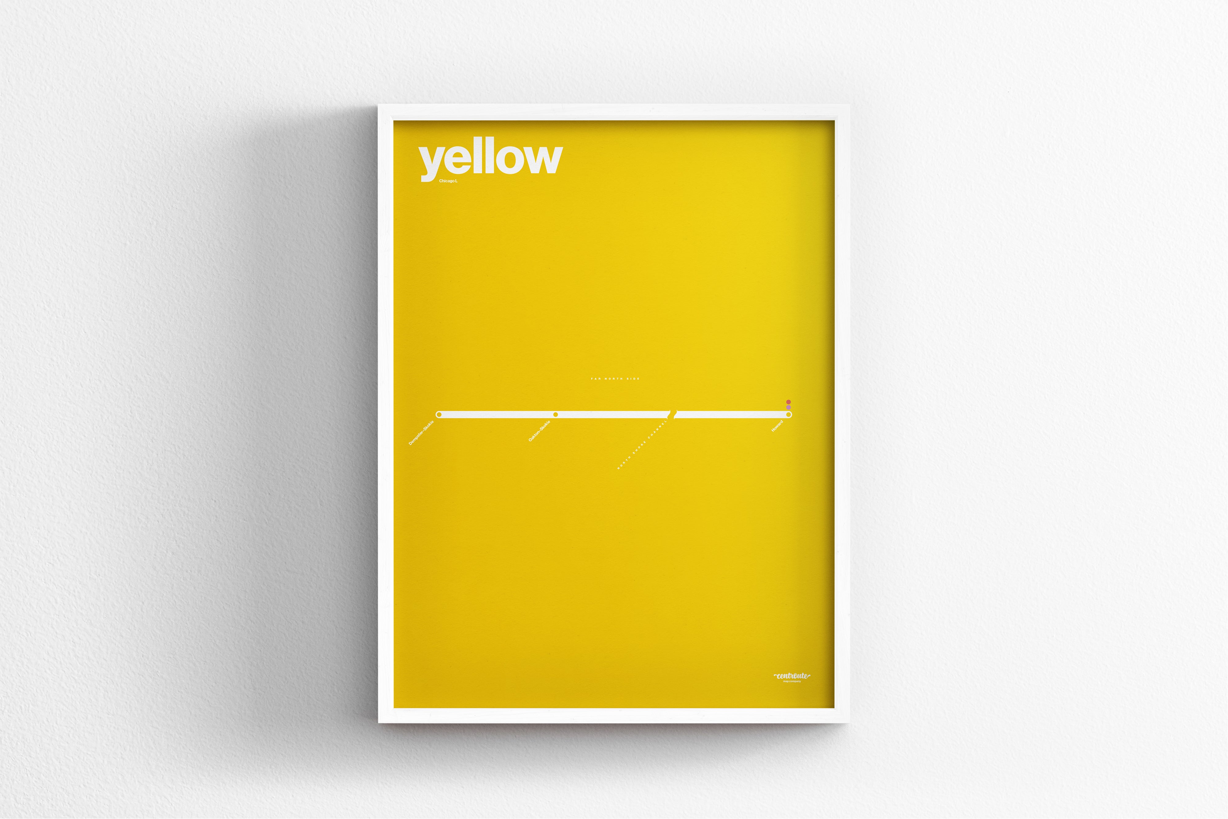 Yellow Line Map / Chicago L