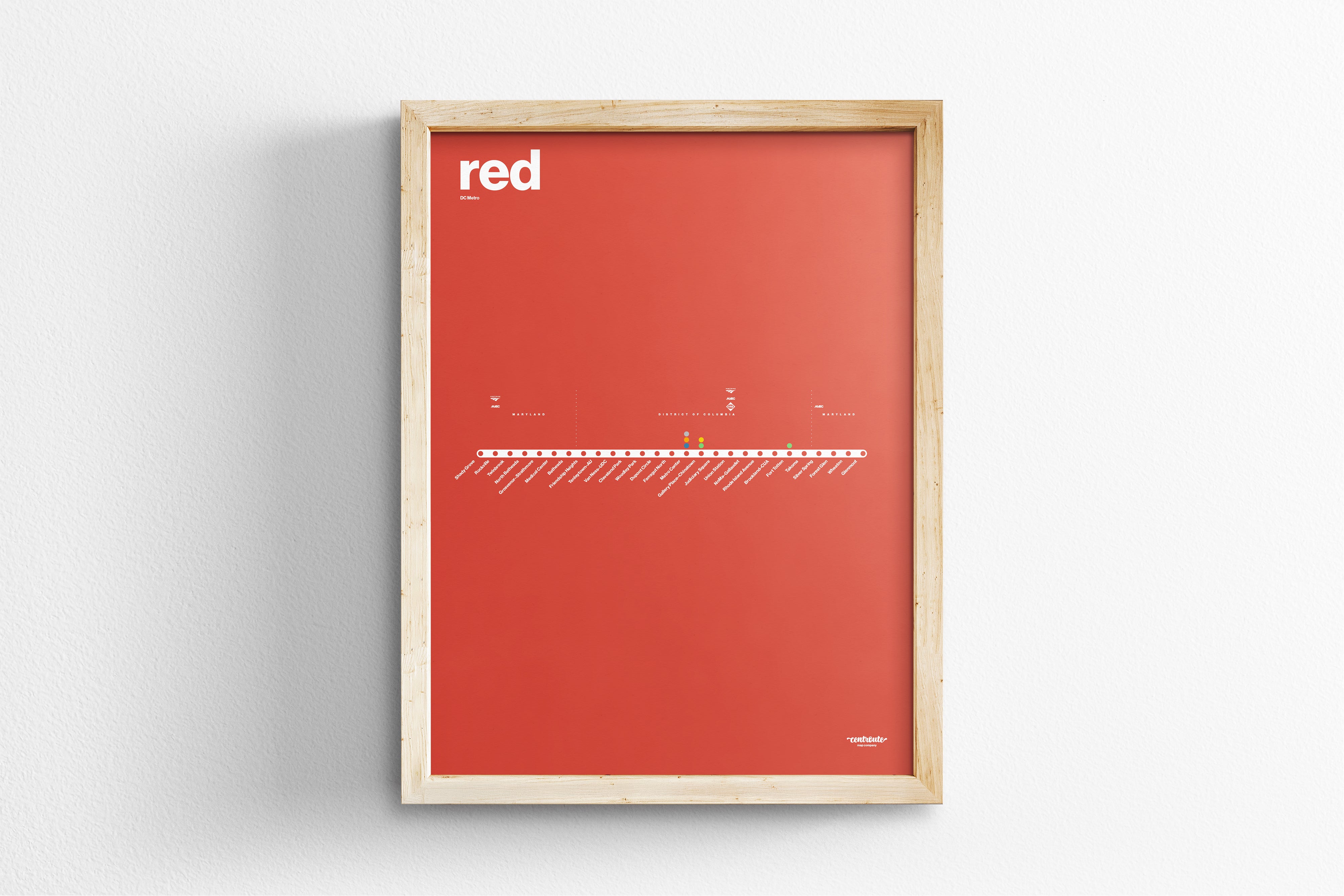 Red Line Map / DC Metro