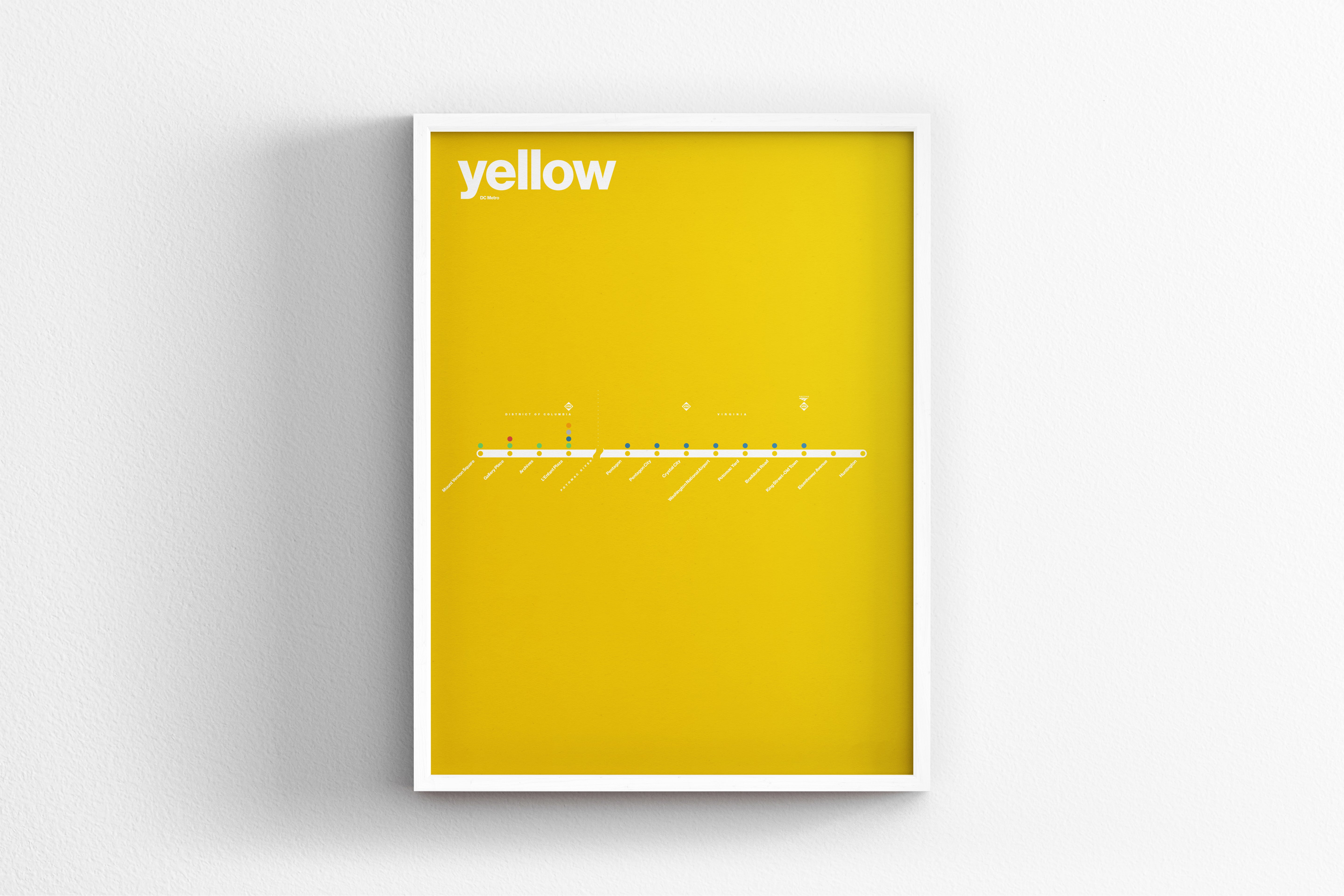 Yellow Line Map / DC Metro