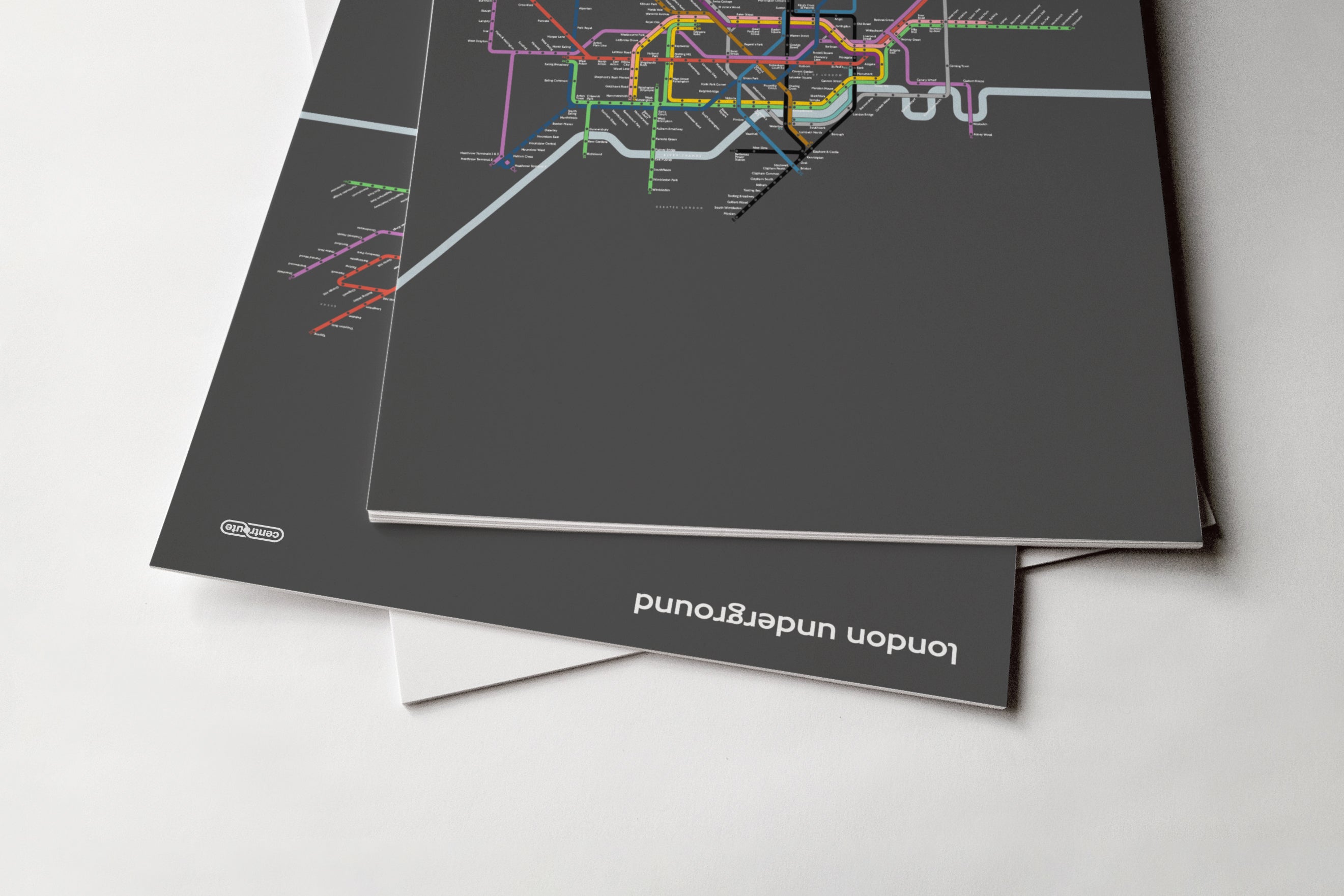 London Underground / Dark Mode System Map / Vertical