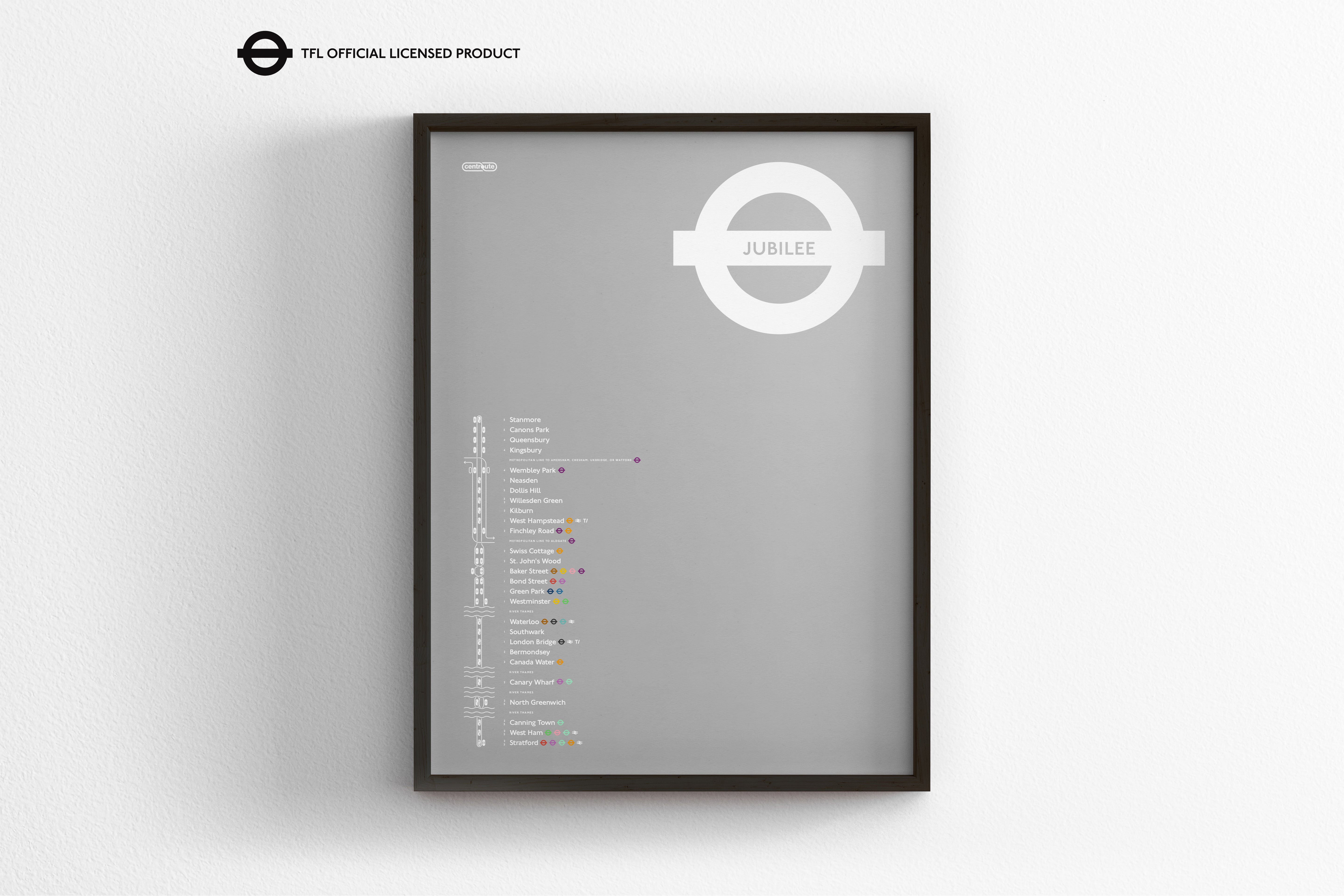 Jubilee Line Map / London Underground