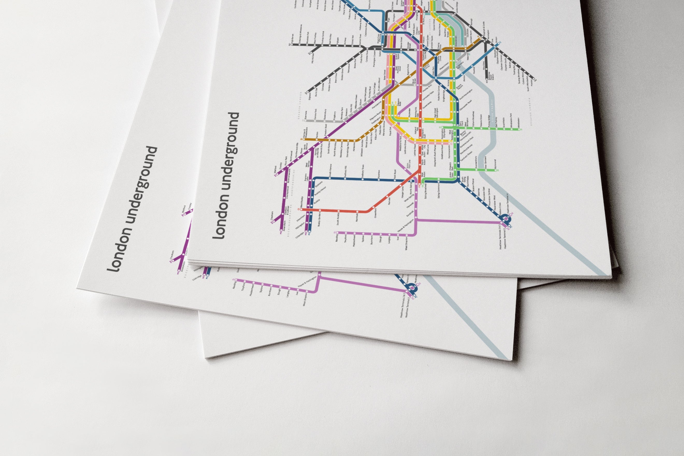London Underground Tube Map / Light Mode System Map / Horizontal