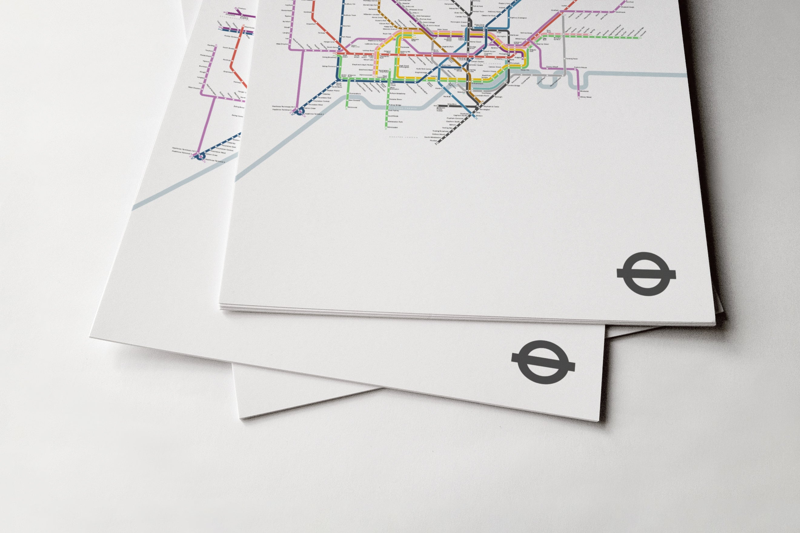 London Underground / Light Mode System Map / Vertical