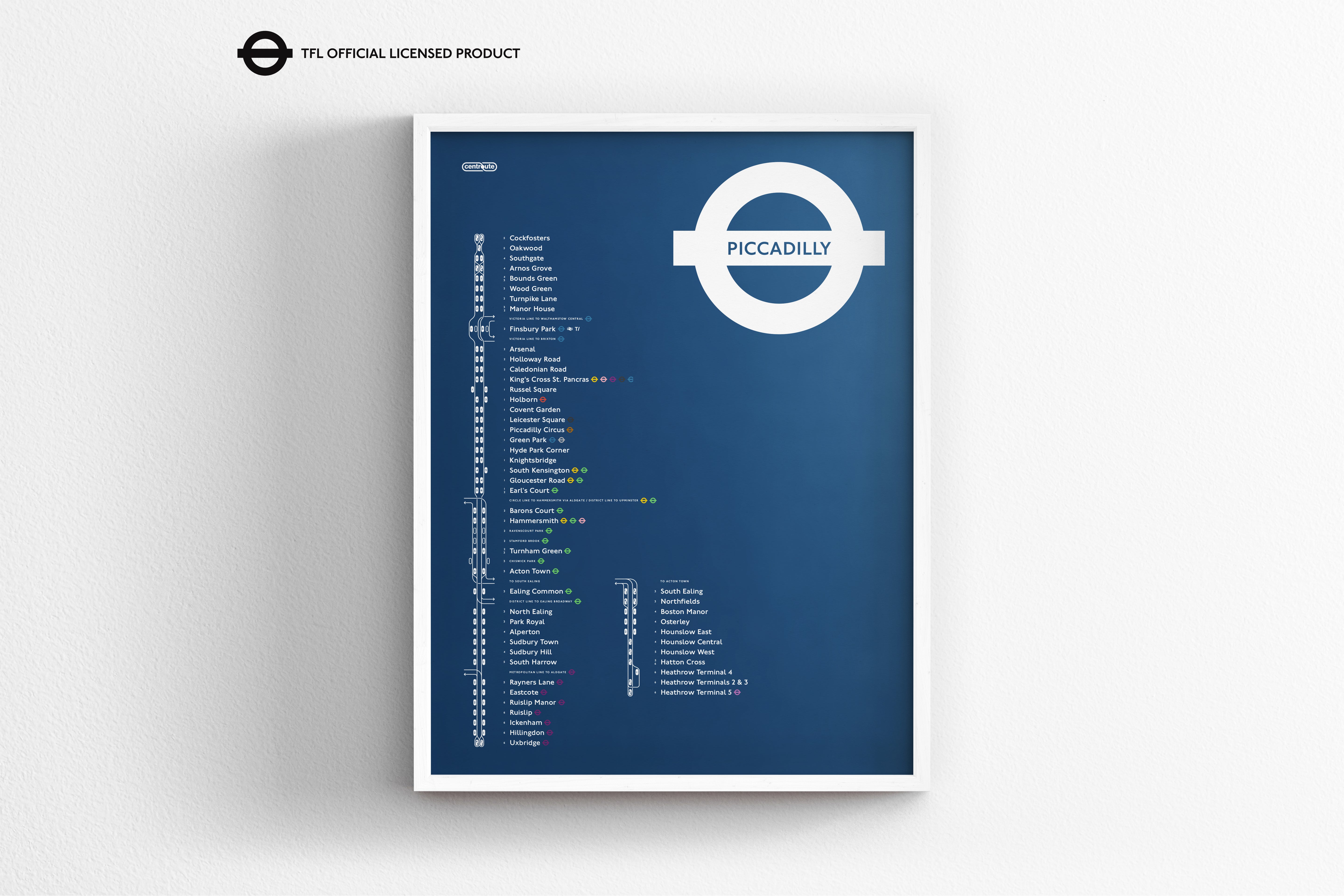 Piccadilly Line Map / London Underground