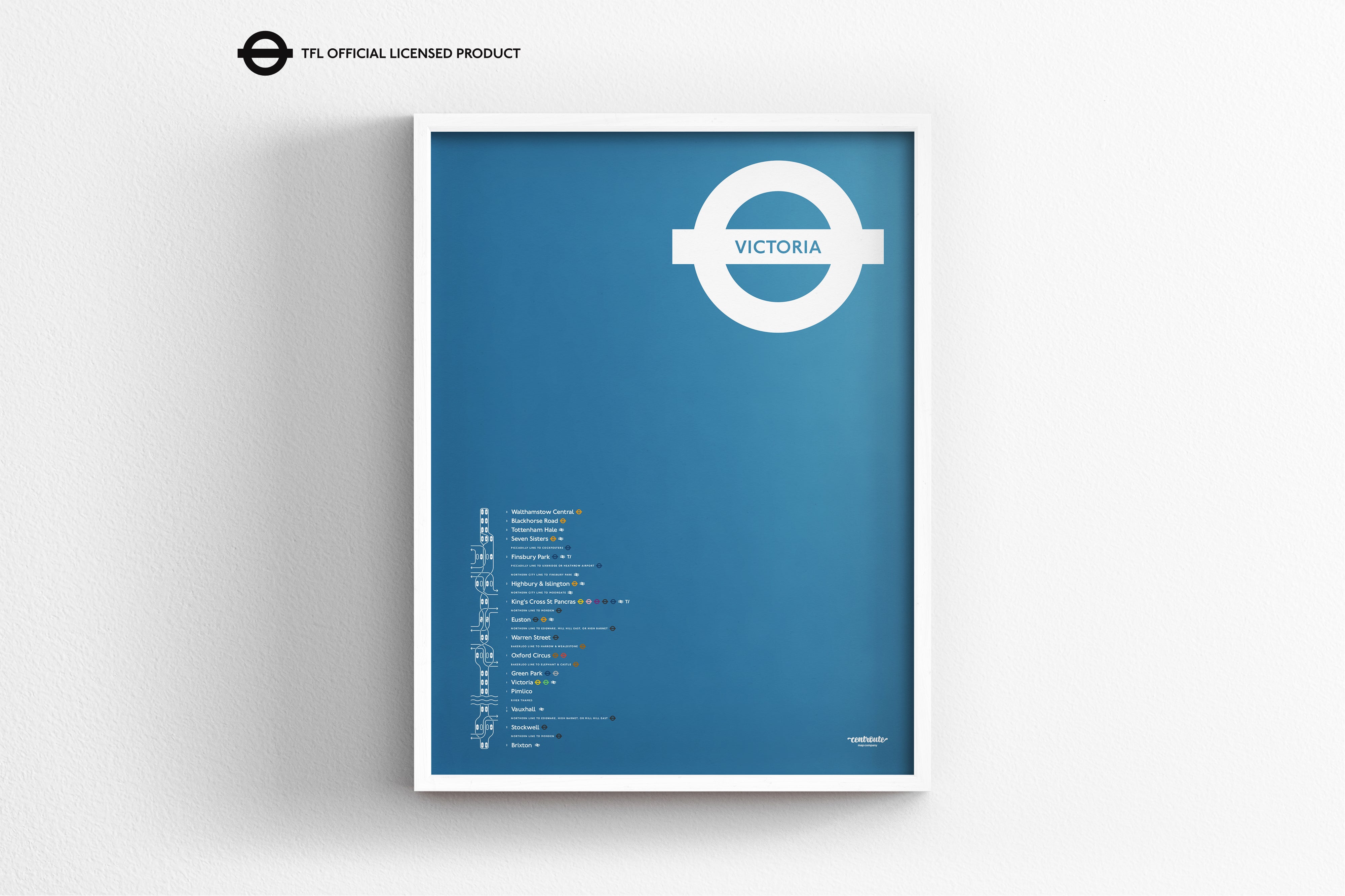 Victoria Line Tube Map / London Underground
