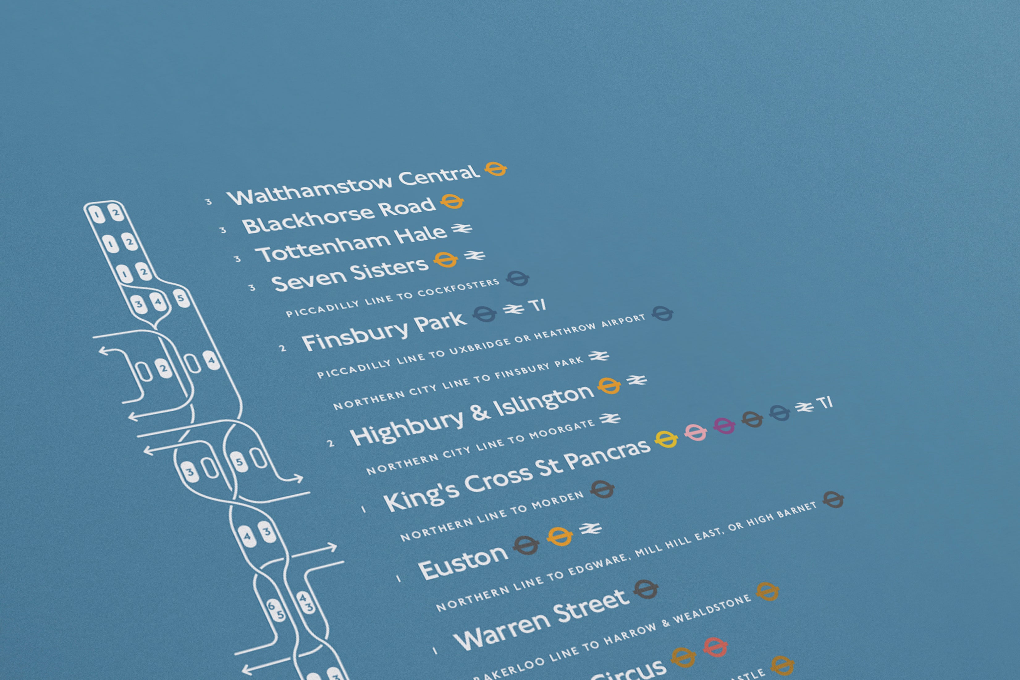 Victoria Line Tube Map / London Underground