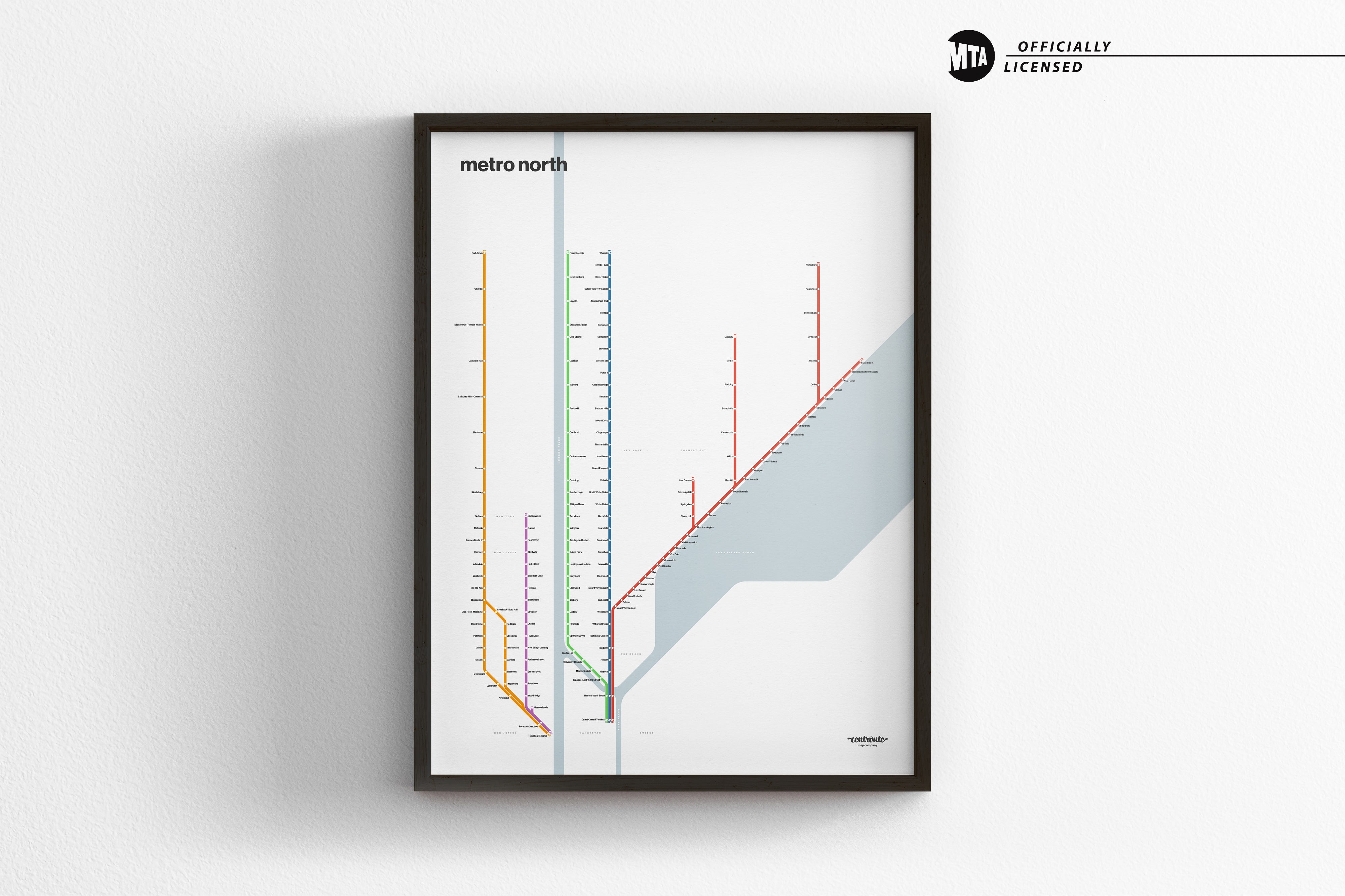 Metro North / Light Mode System Map