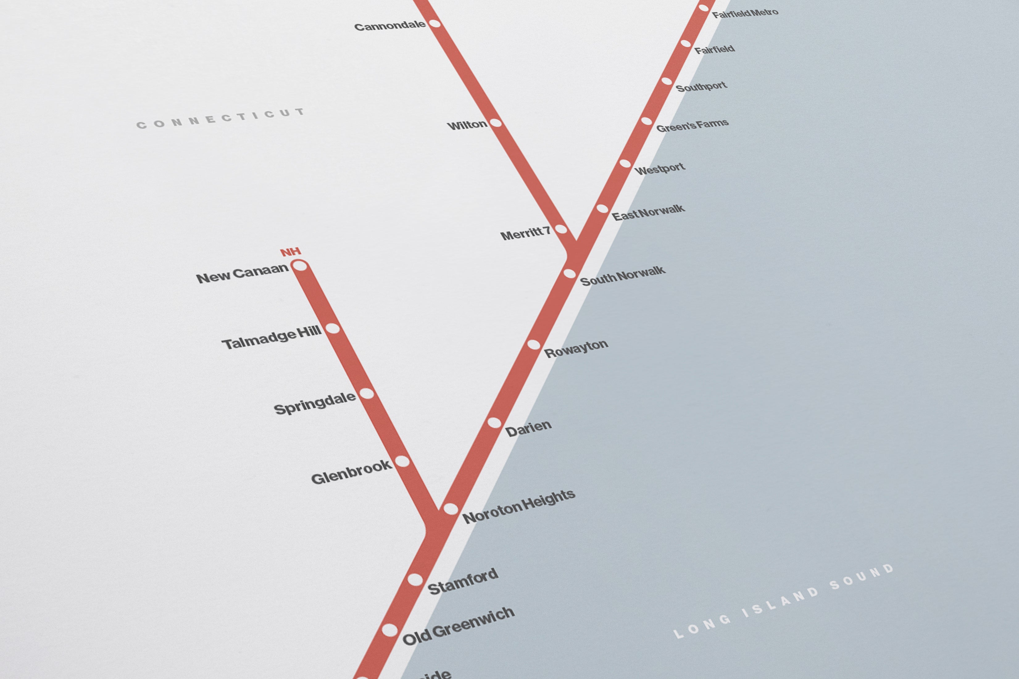 Metro North / Light Mode System Map