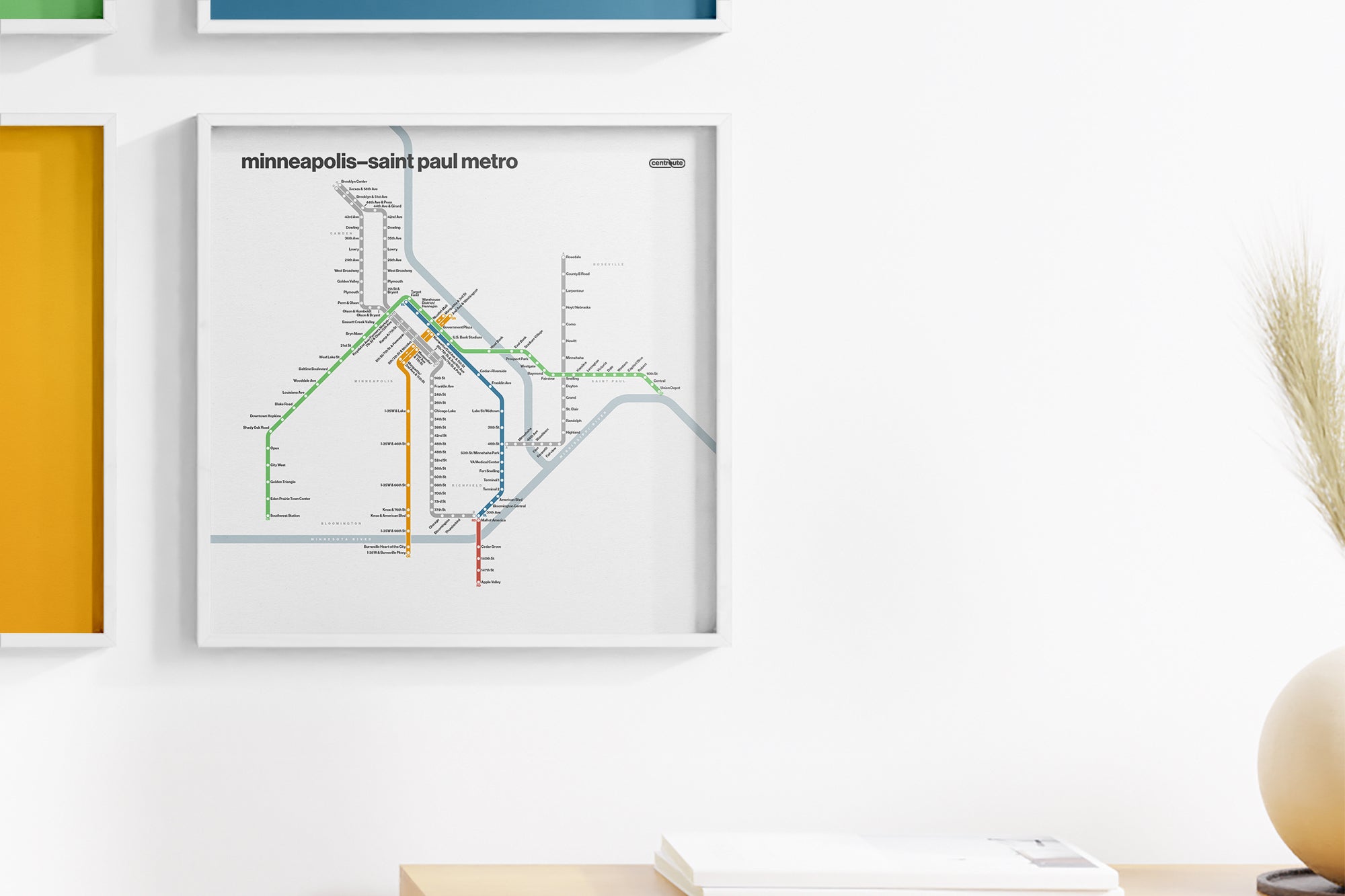 Minneapolis–St. Paul Metro / Light Mode System Map
