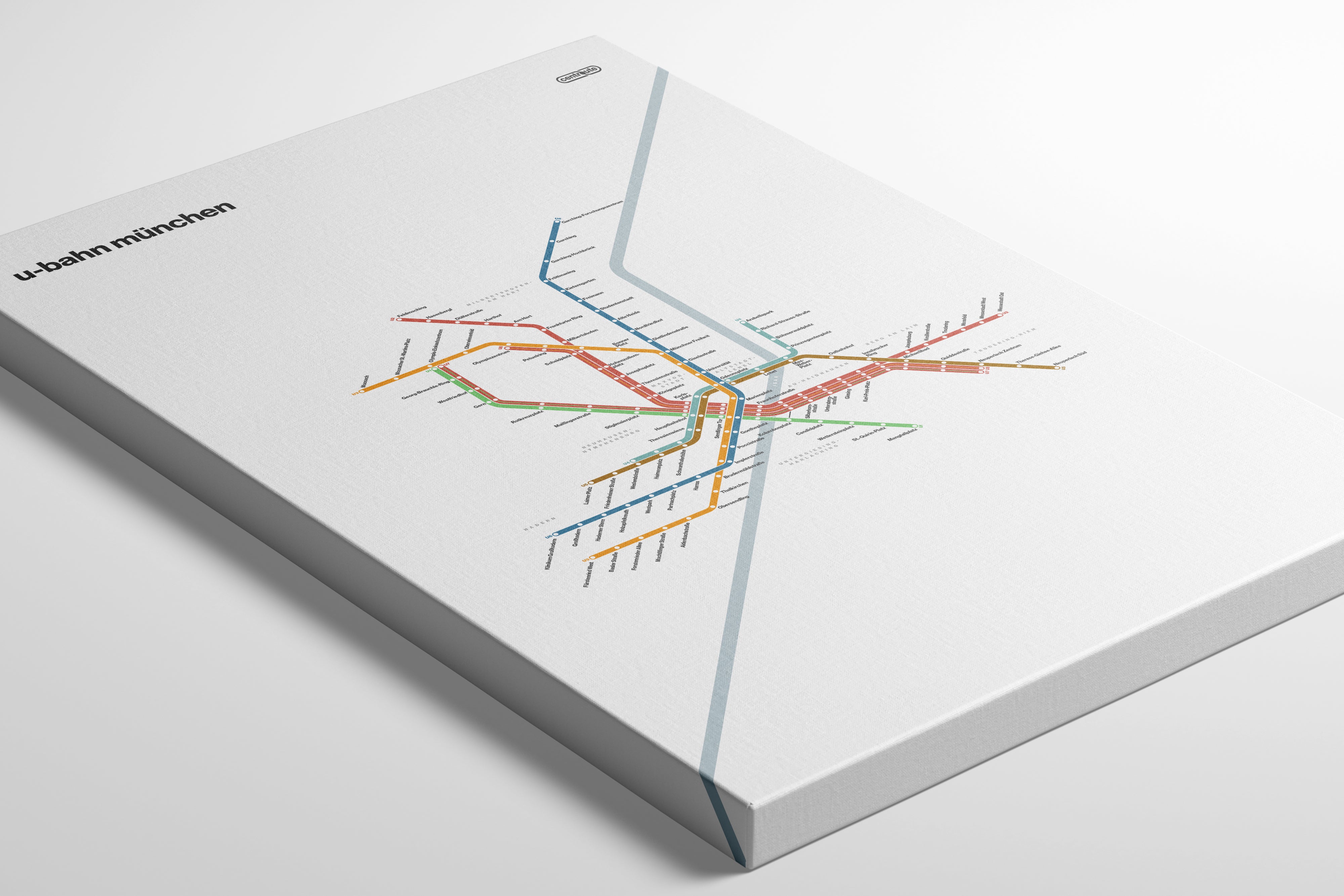 Munich U-Bahn / Light Mode System Map