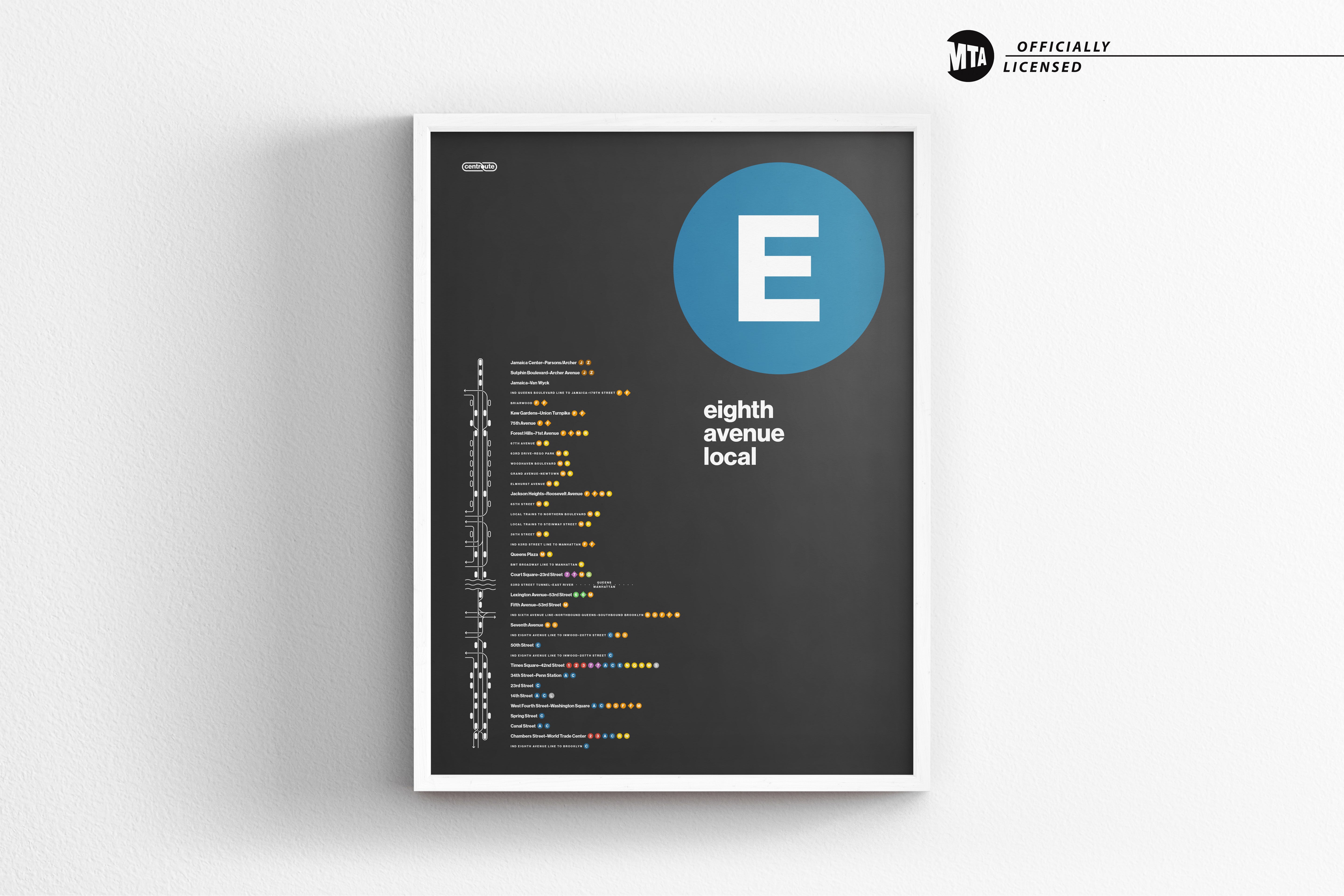 E Train Map / NYC Subway