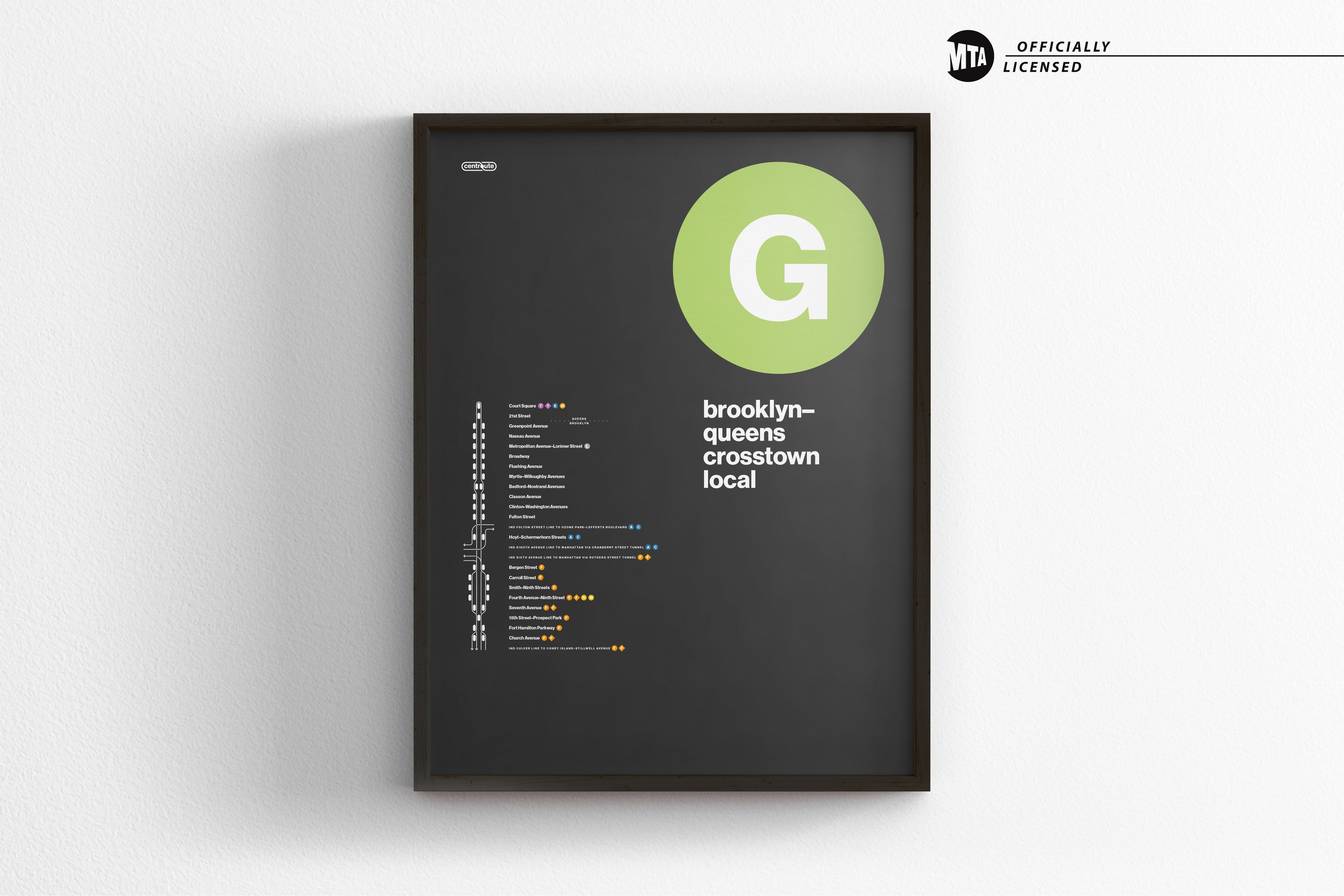 G Train Map / NYC Subway