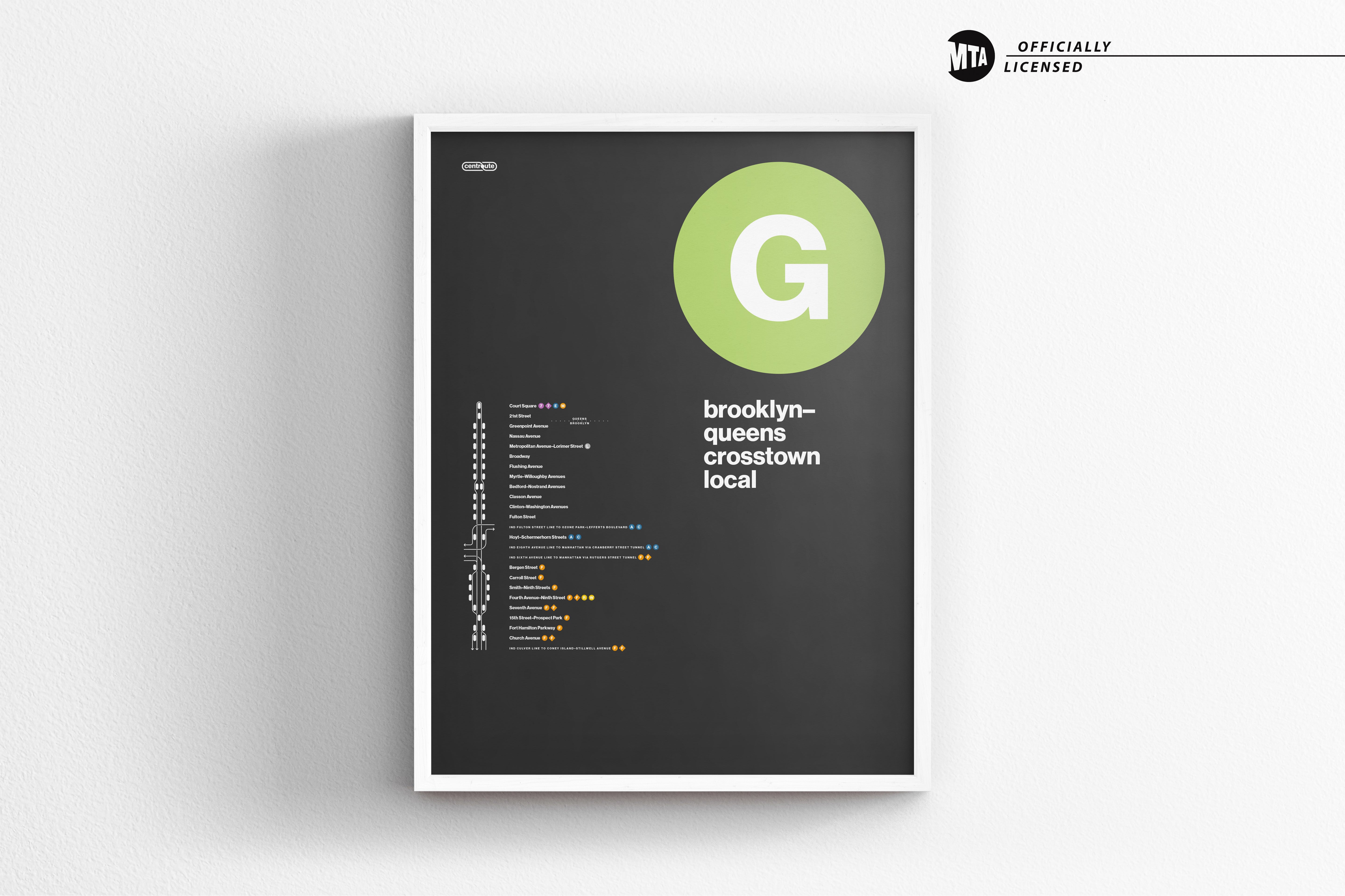 G Train Map / NYC Subway