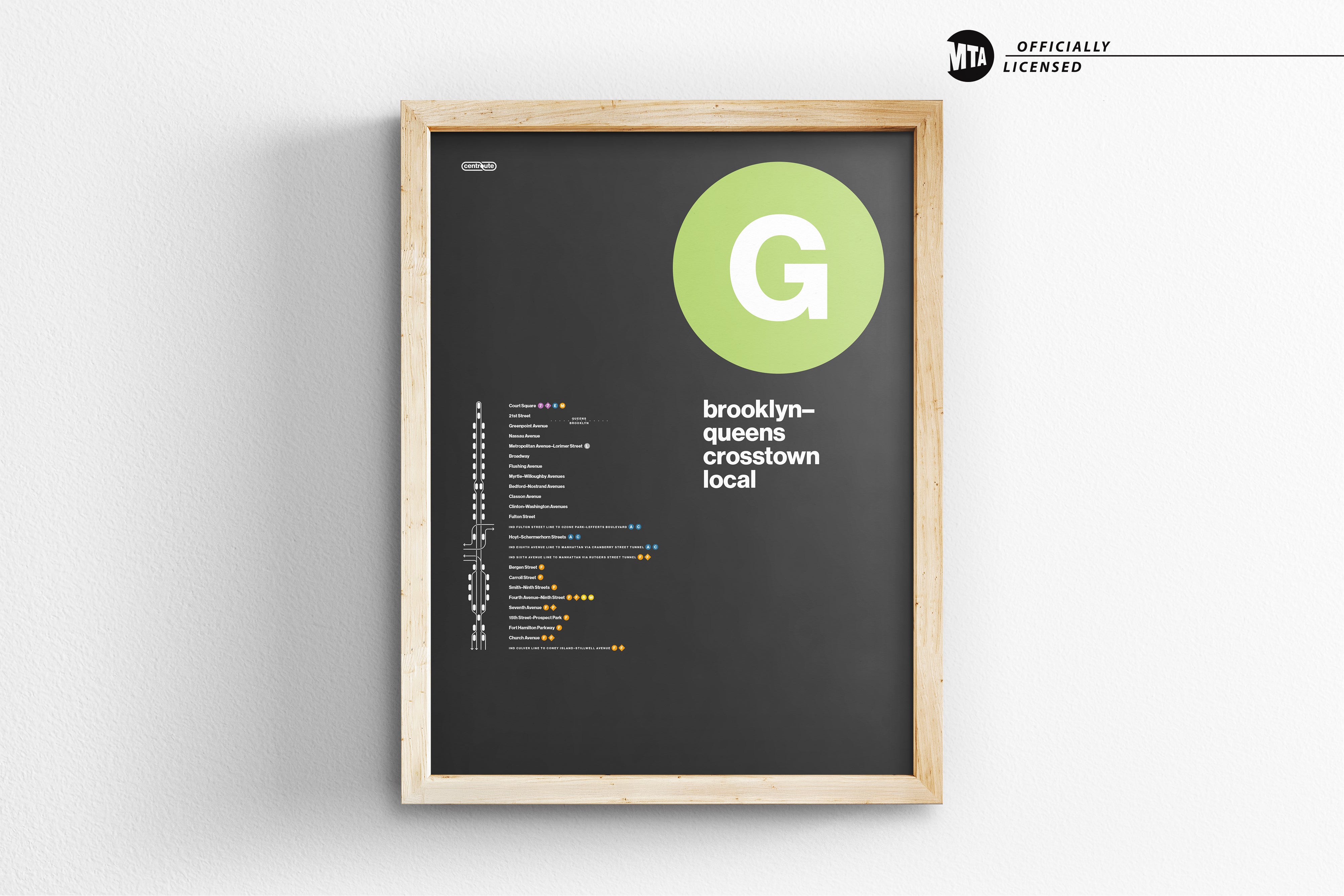 G Train Map / NYC Subway