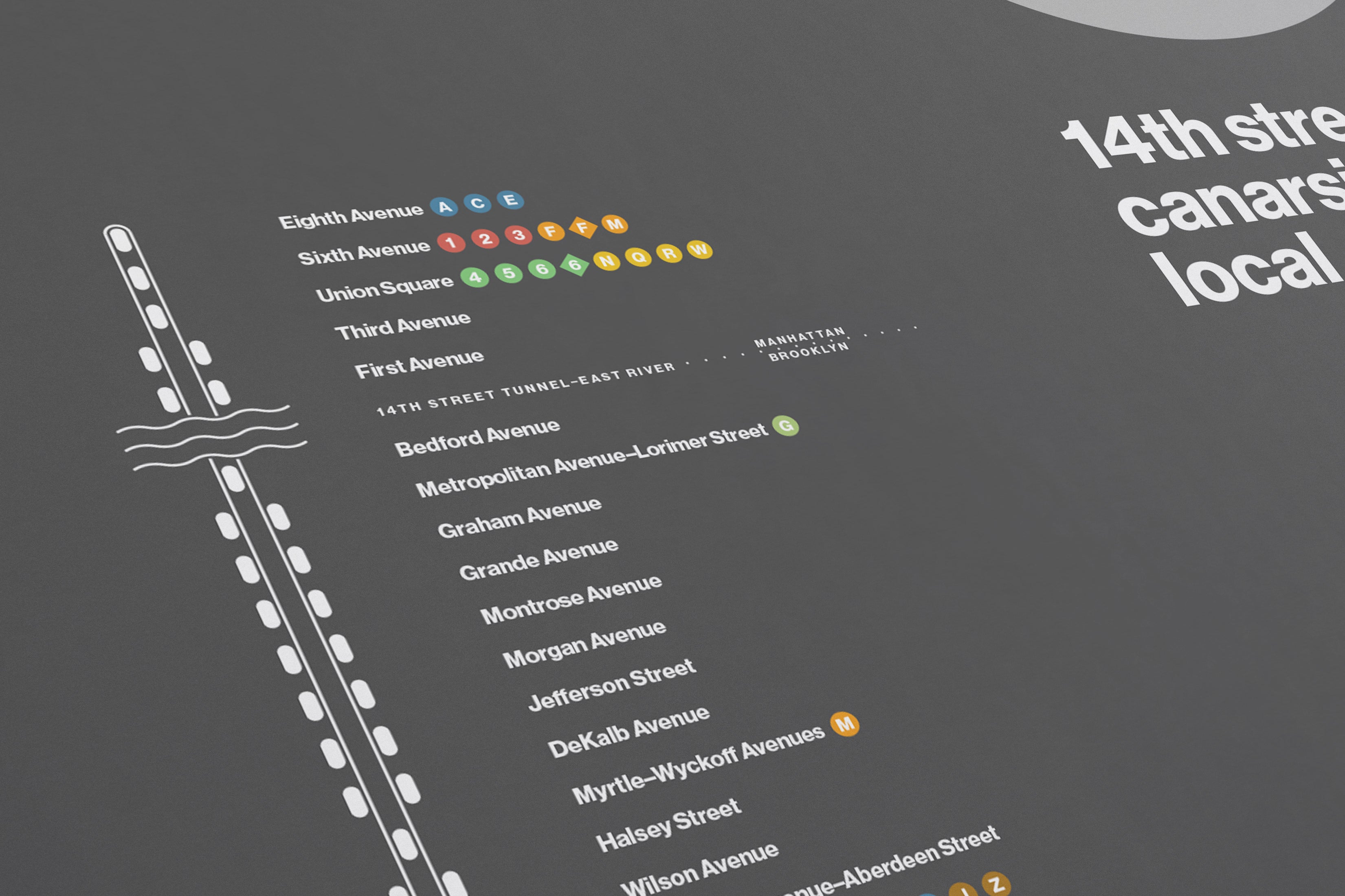 L Train Map / NYC Subway