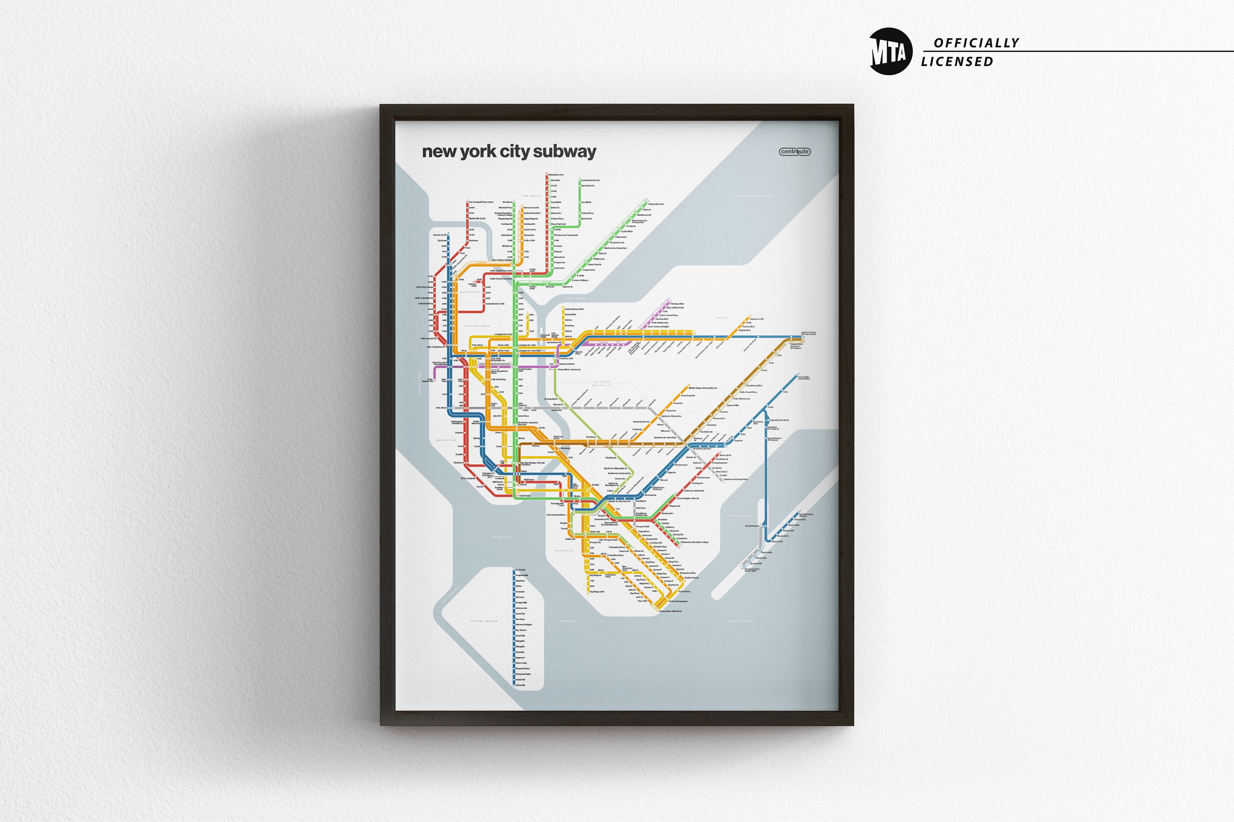 NYC Subway / Light Mode System Map