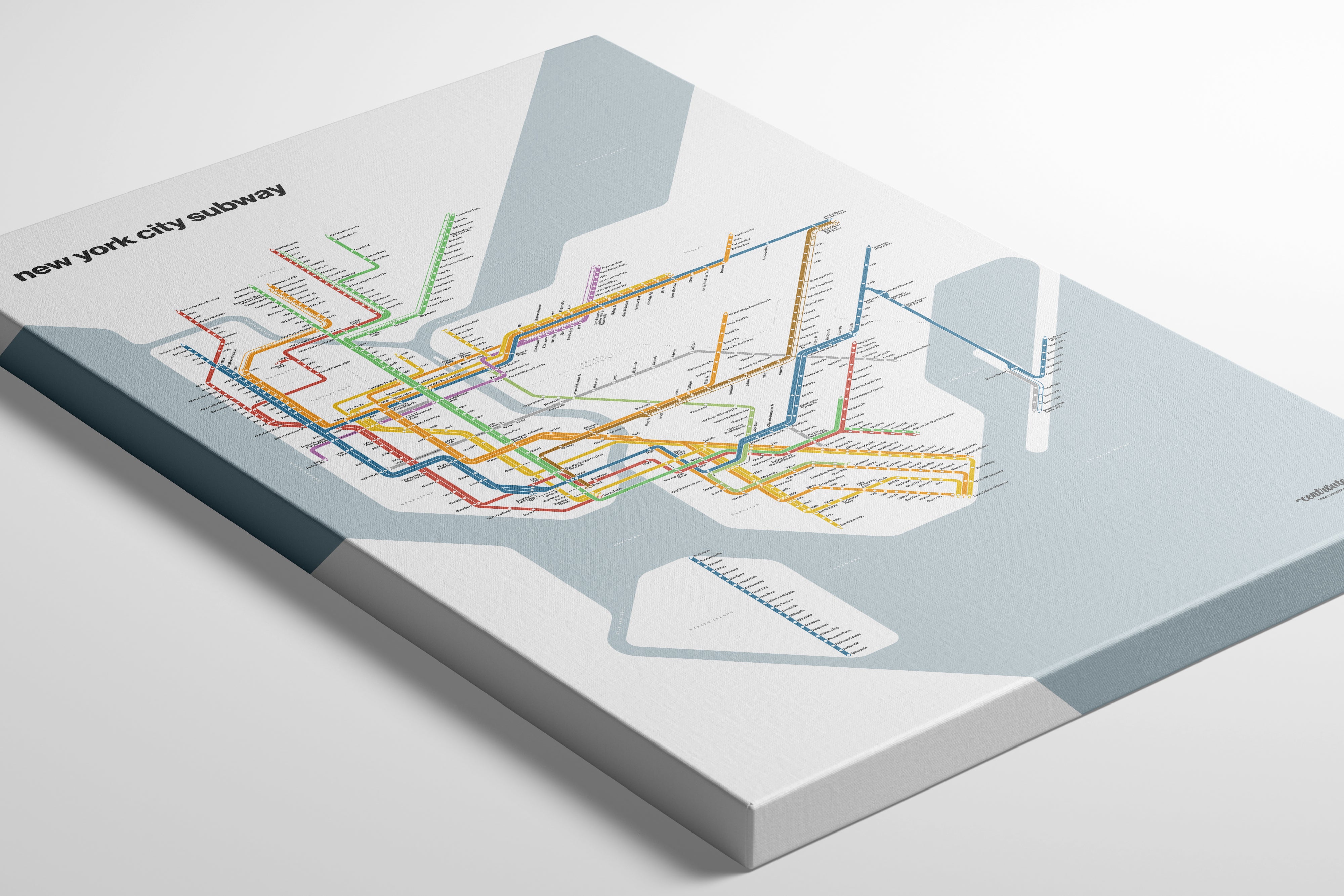 NYC Subway / Light Mode System Map