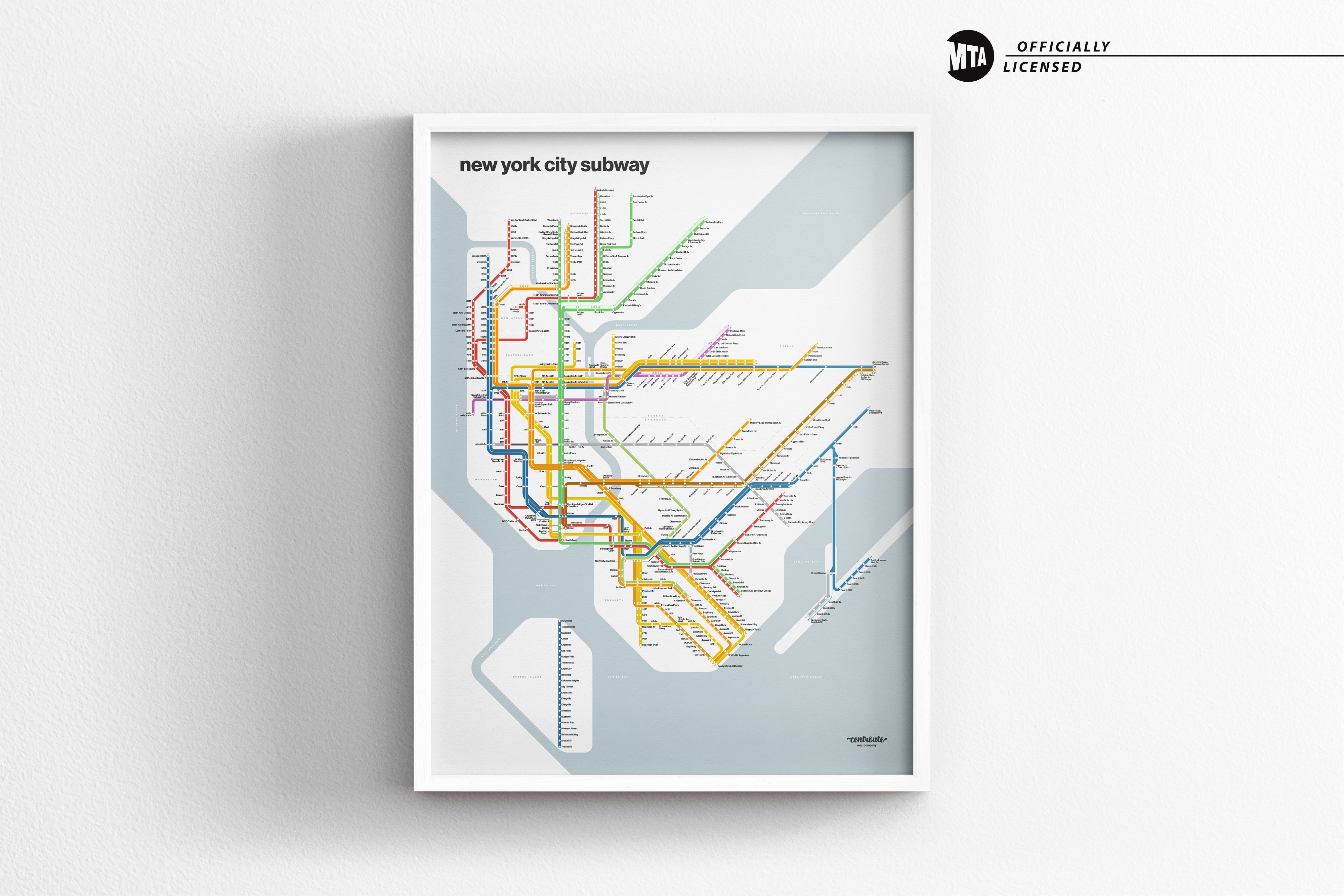 NYC Subway / Light Mode System Map