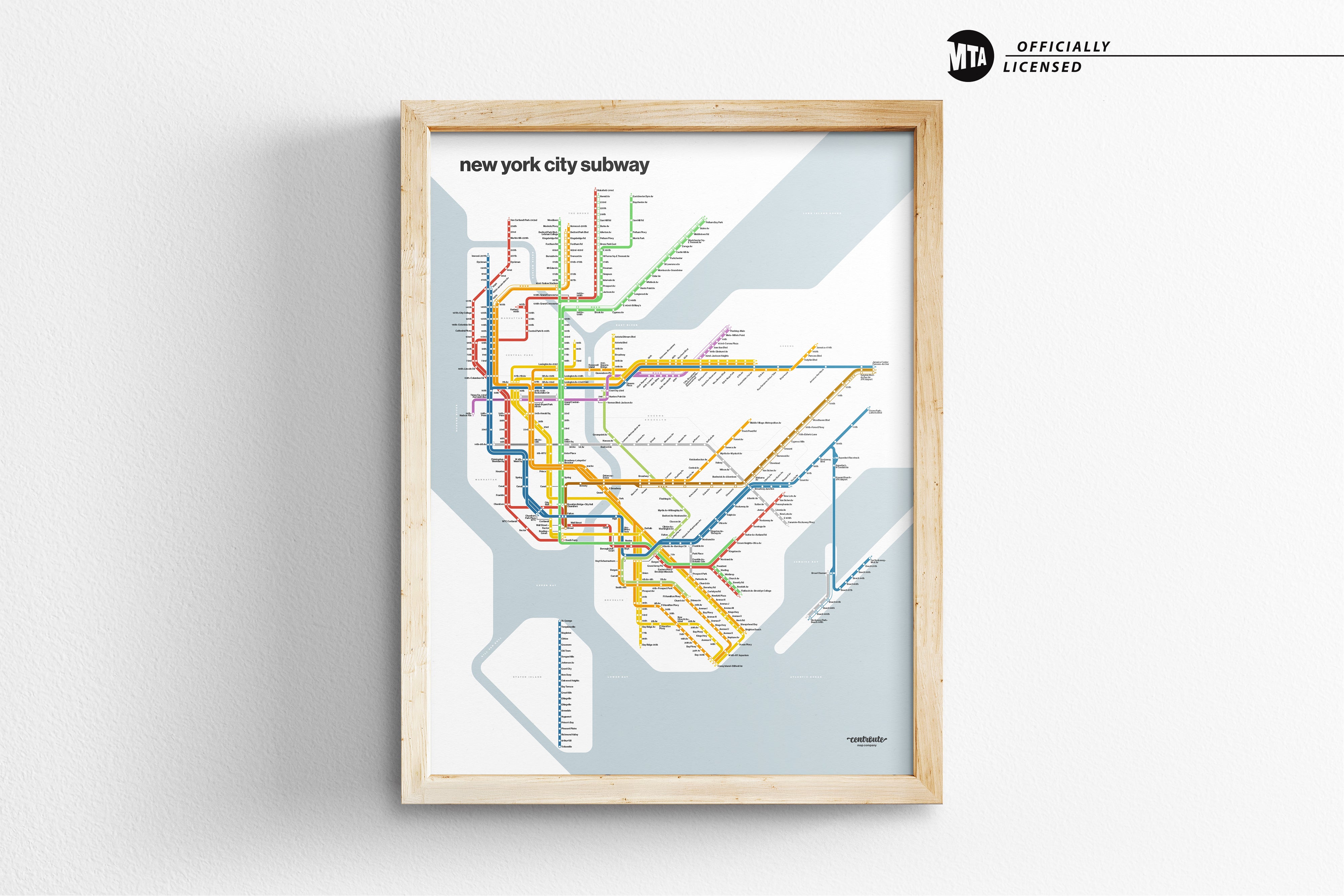 NYC Subway / Light Mode System Map