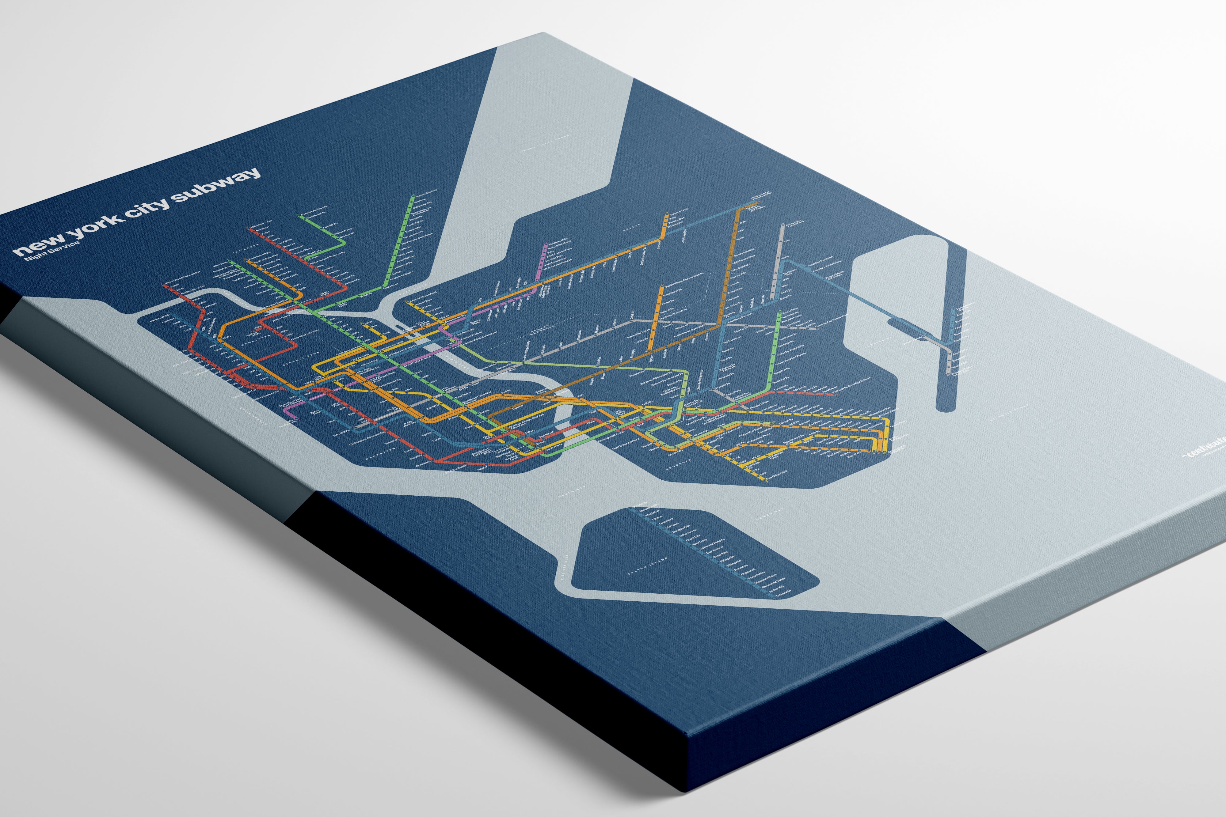 NYC Subway Map / System Map / Night