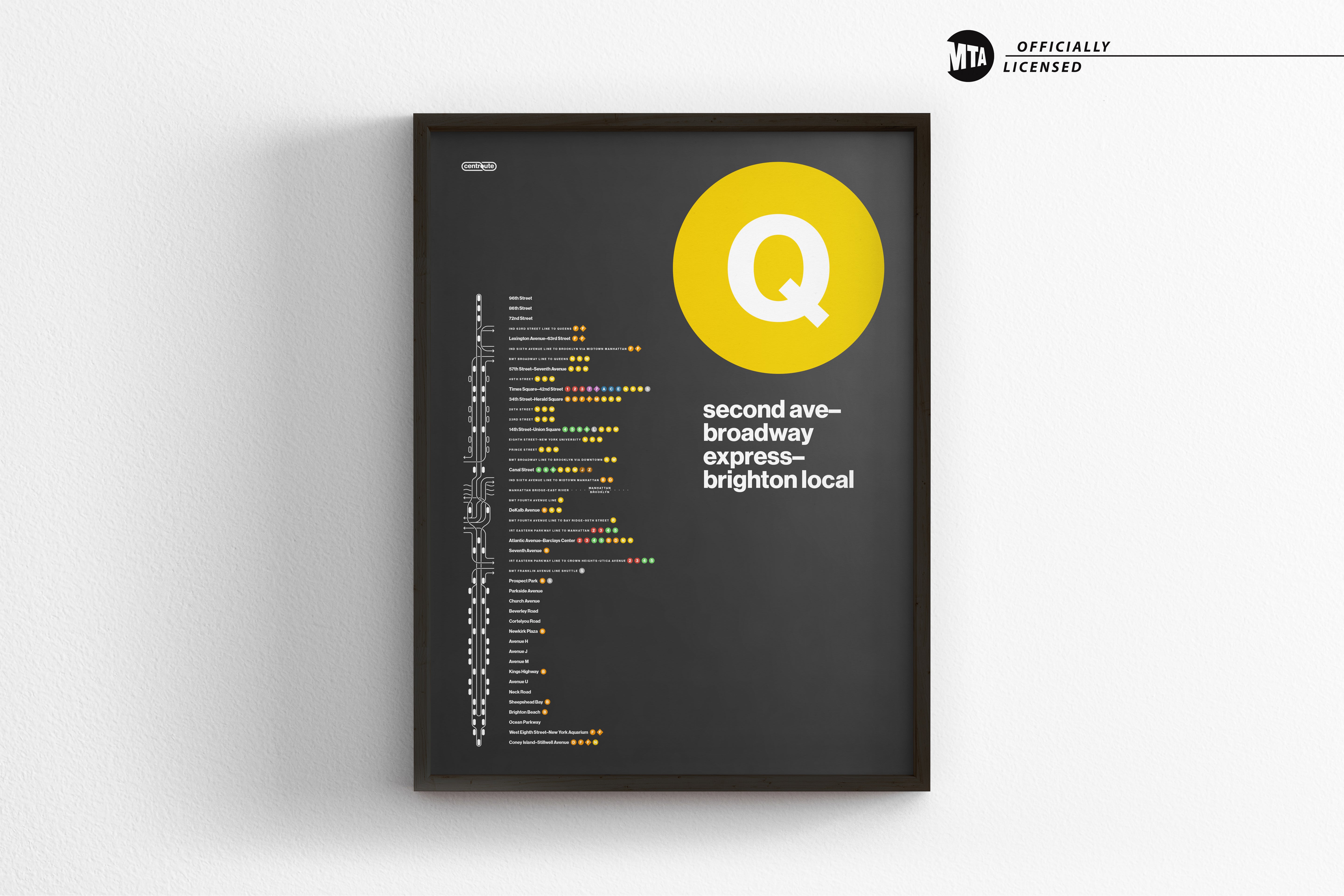 Q Train Map / NYC Subway