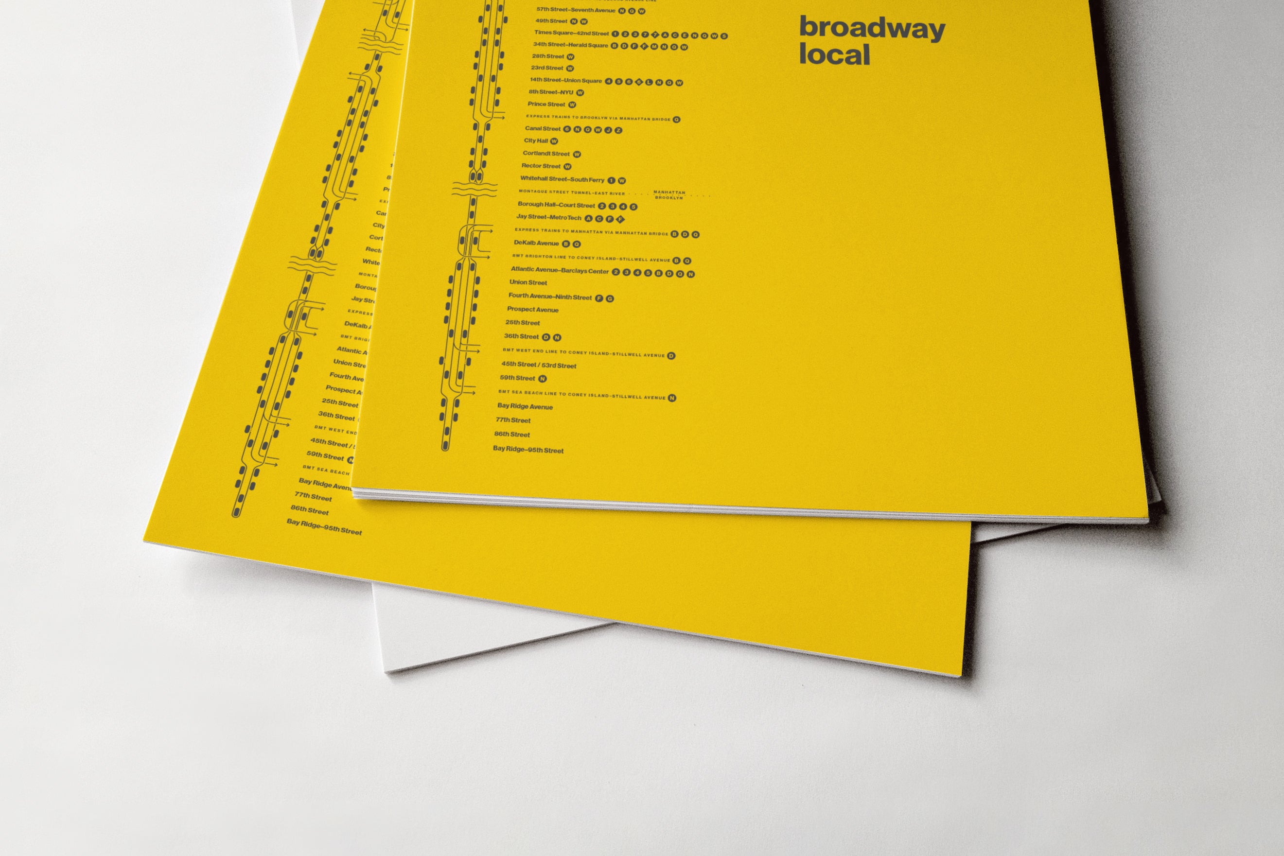 R Train Map One Color / NYC Subway