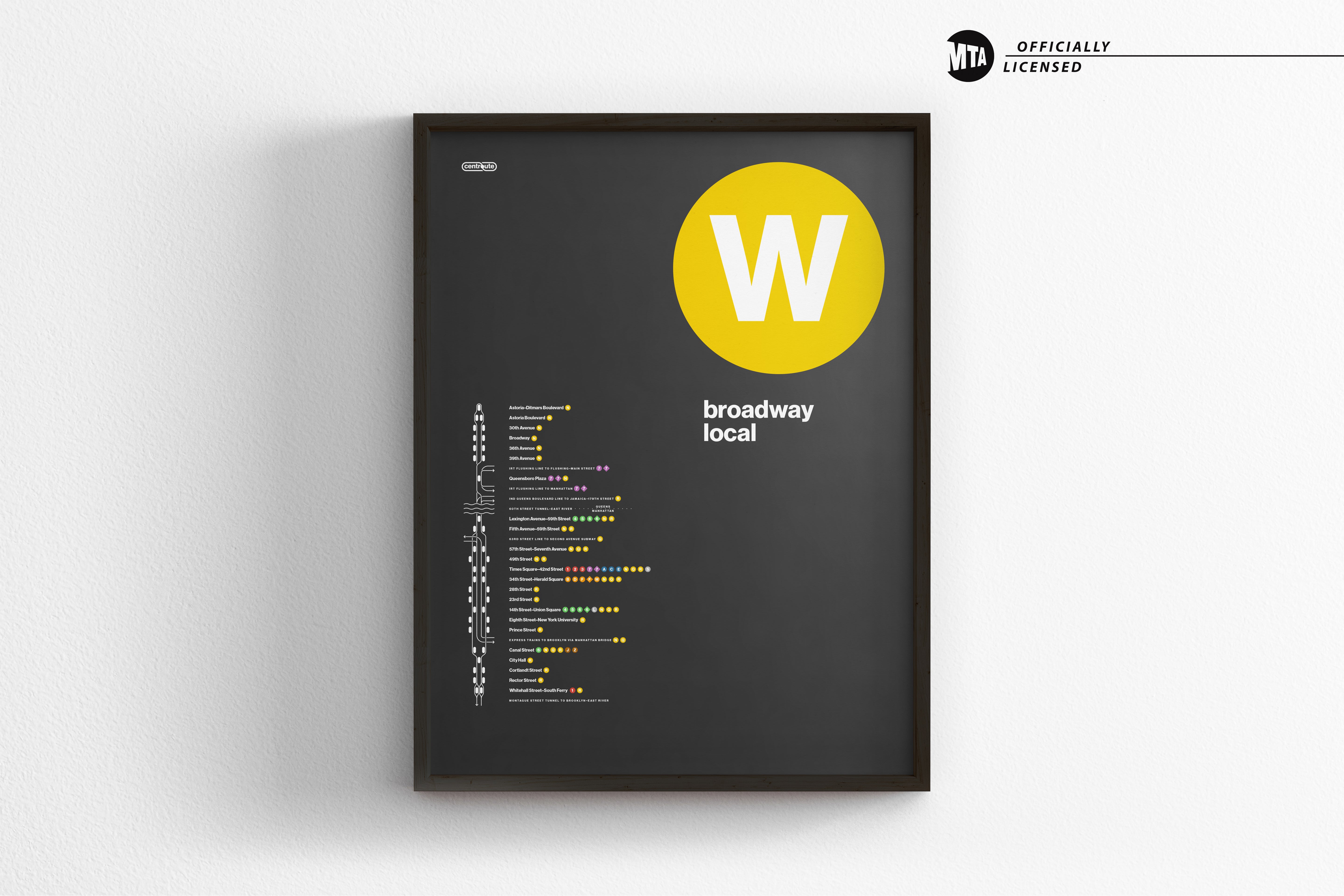 W Train Map / NYC Subway
