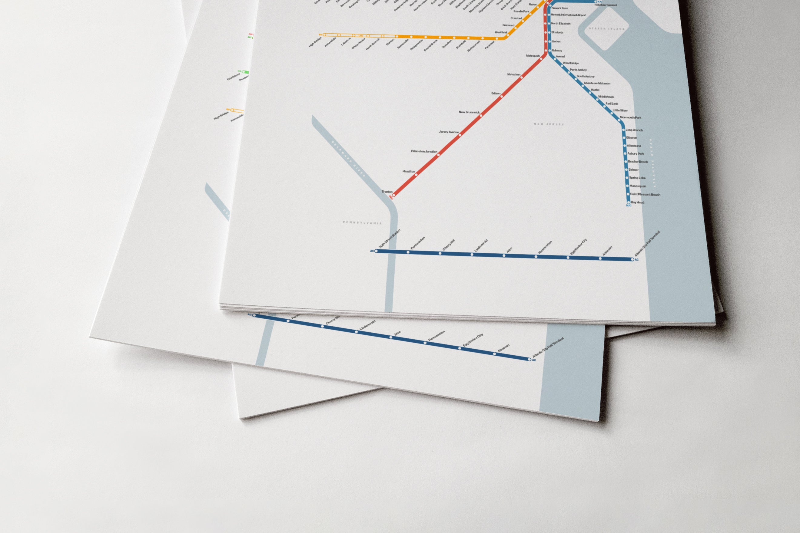New Jersey Transit / Light Mode System Map