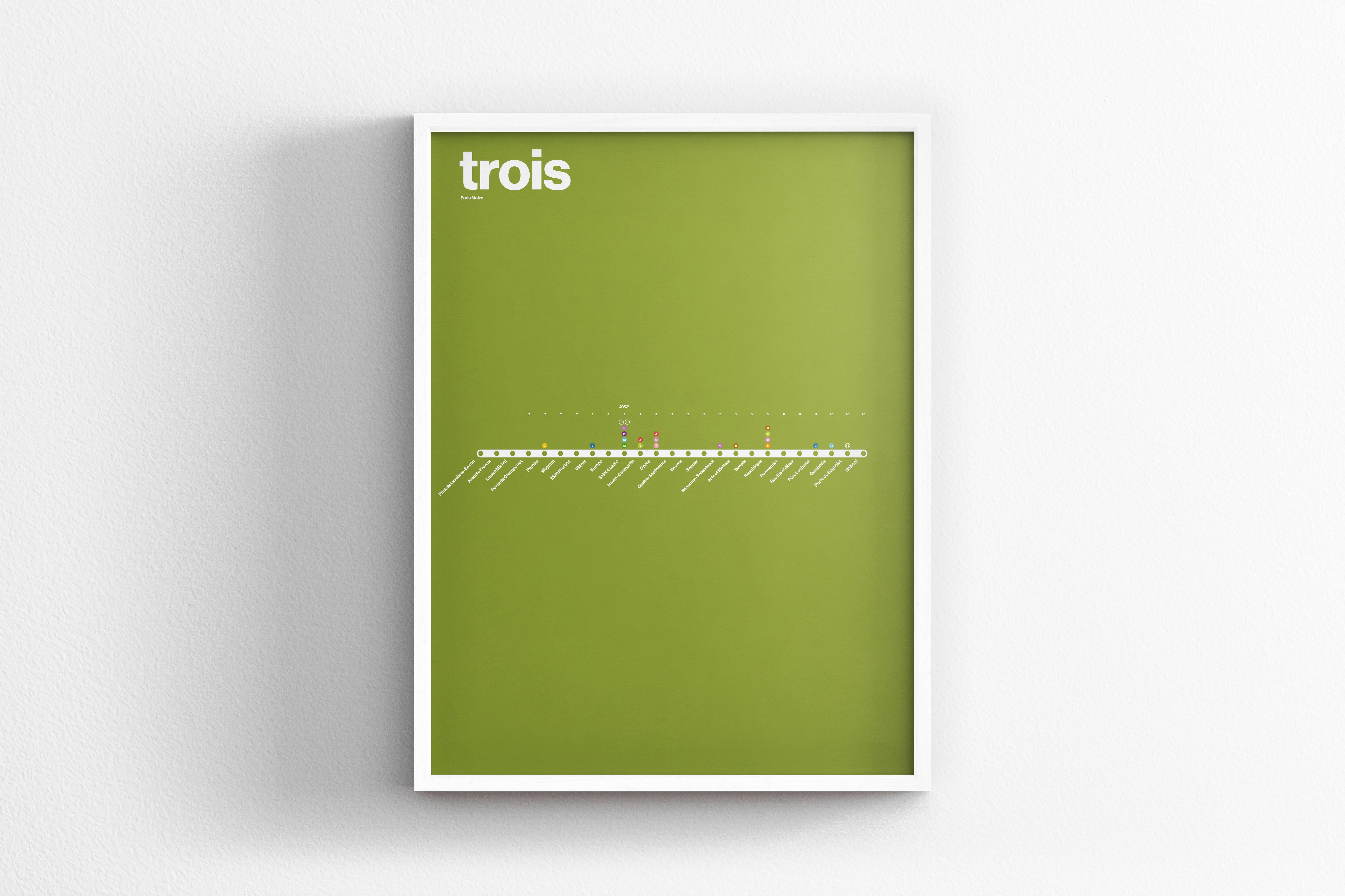 Line 3 Map / Paris Metro