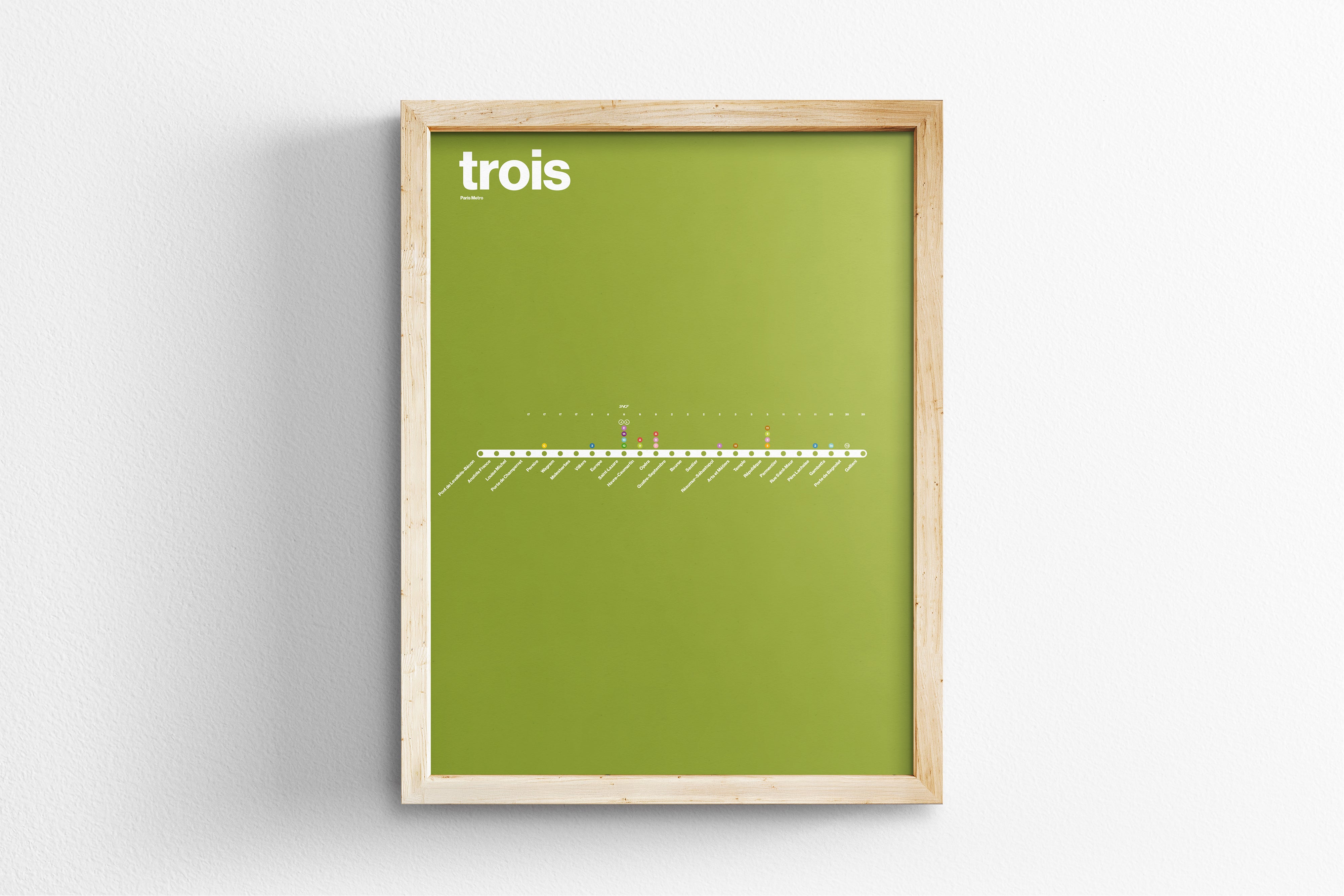 Line 3 Map / Paris Metro