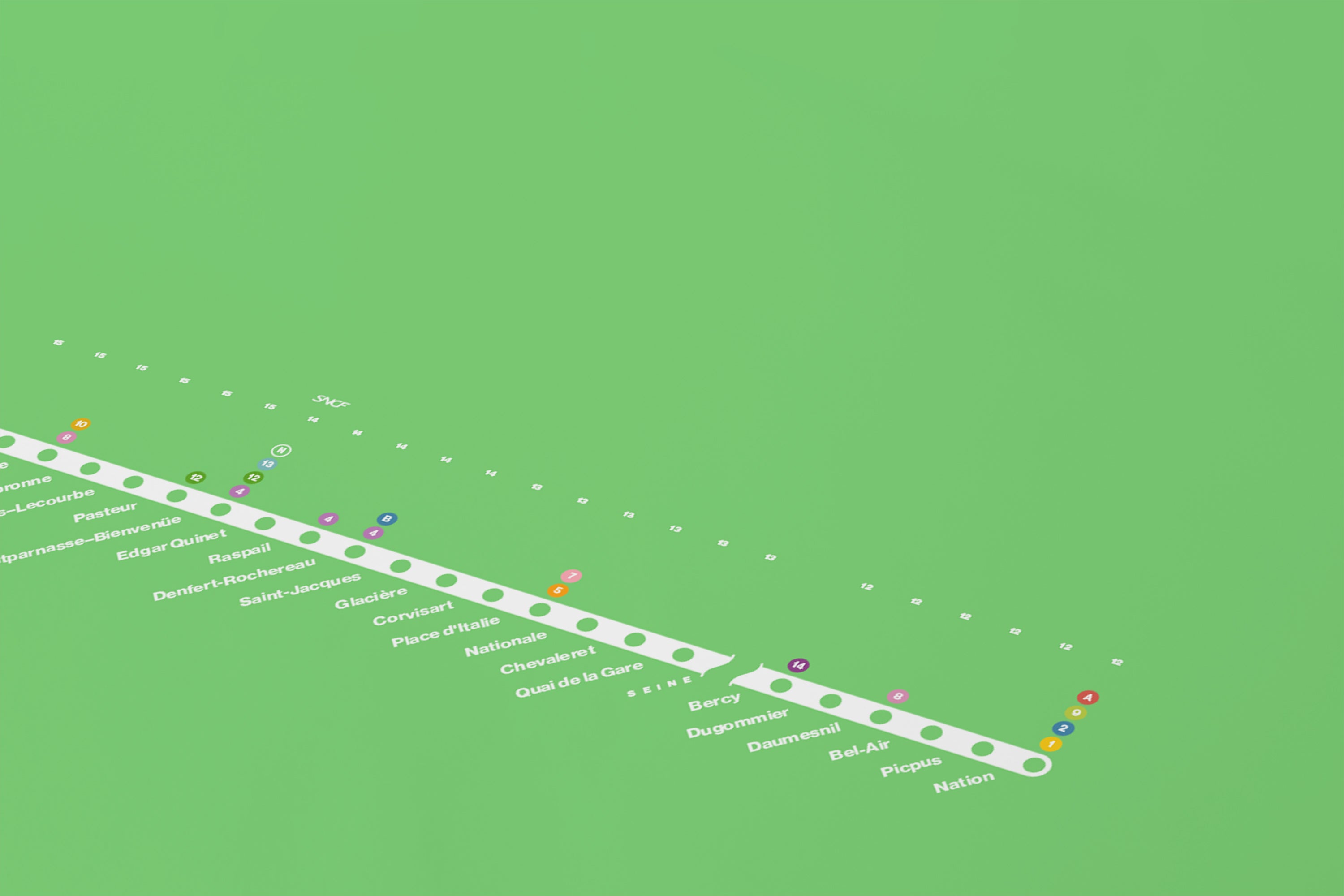 Line 6 Map / Paris Metro